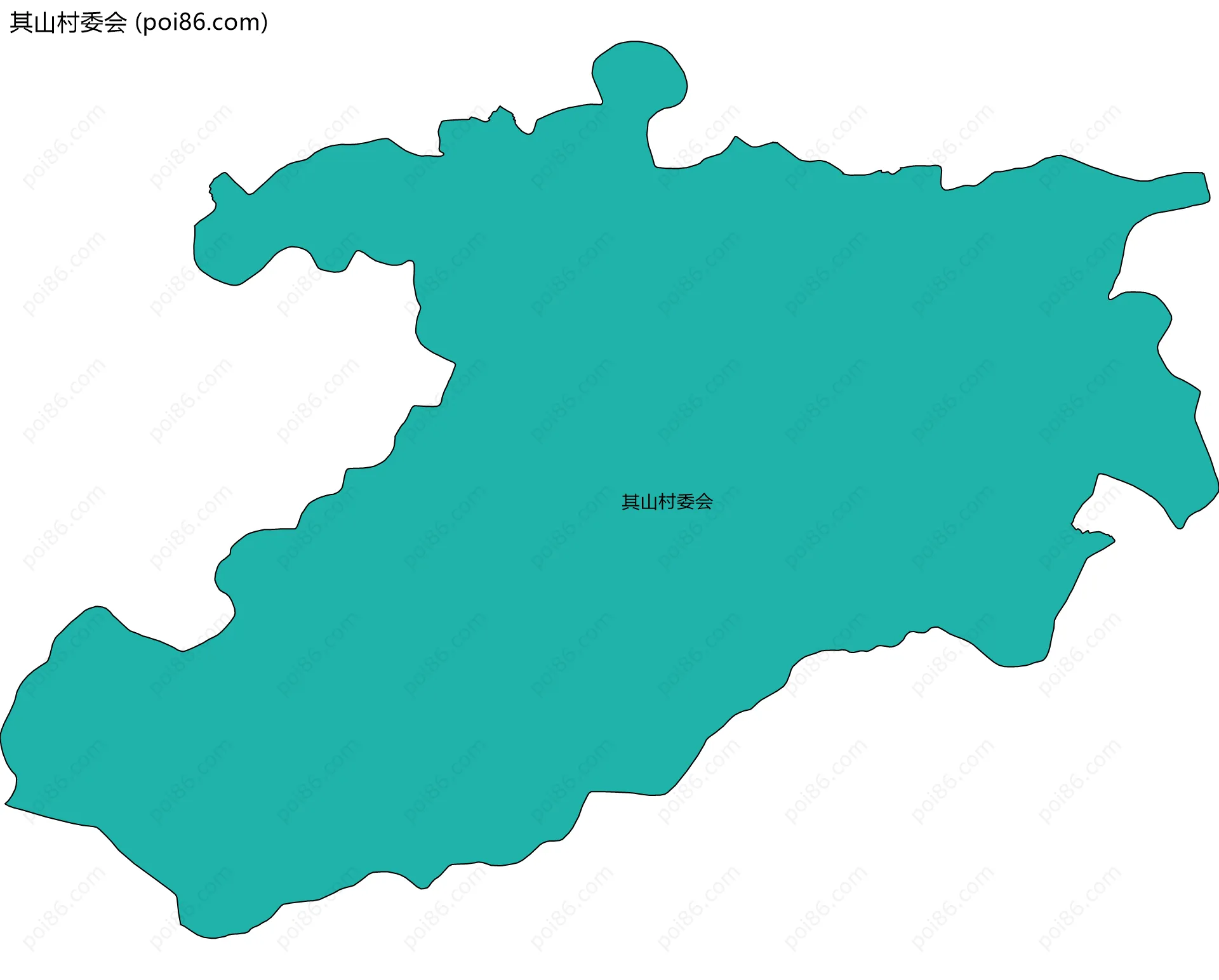 其山村委会边界地图