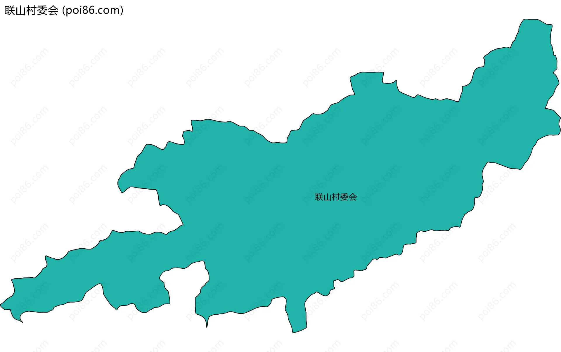 联山村委会边界地图