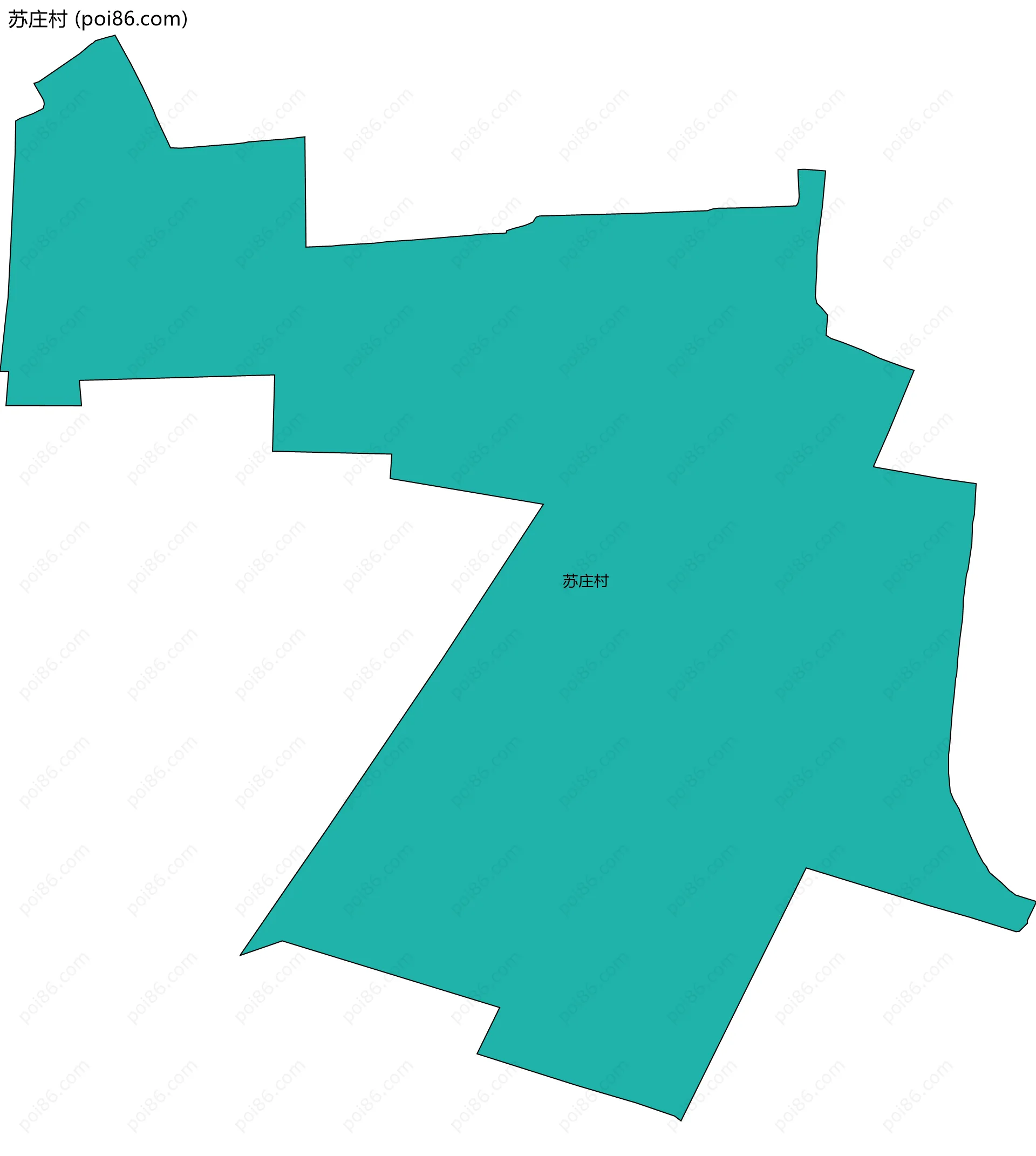 苏庄村边界地图