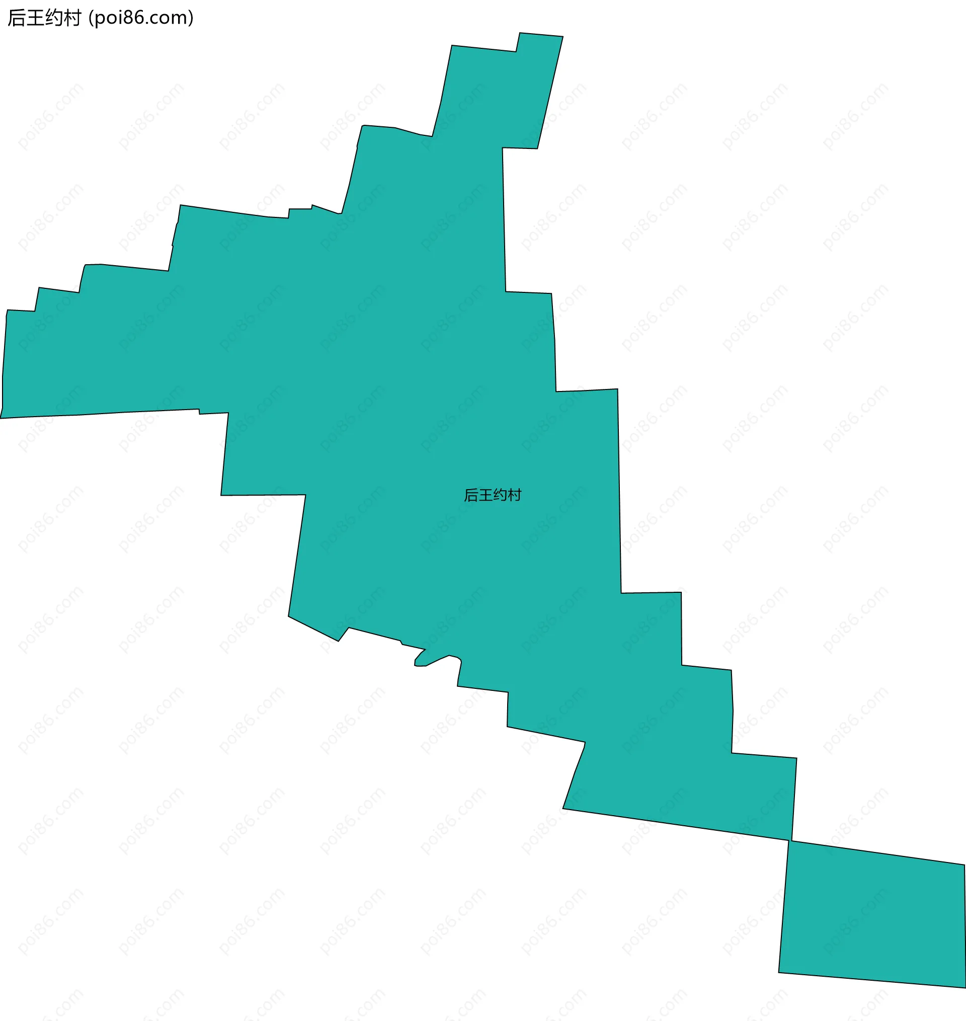 后王约村边界地图