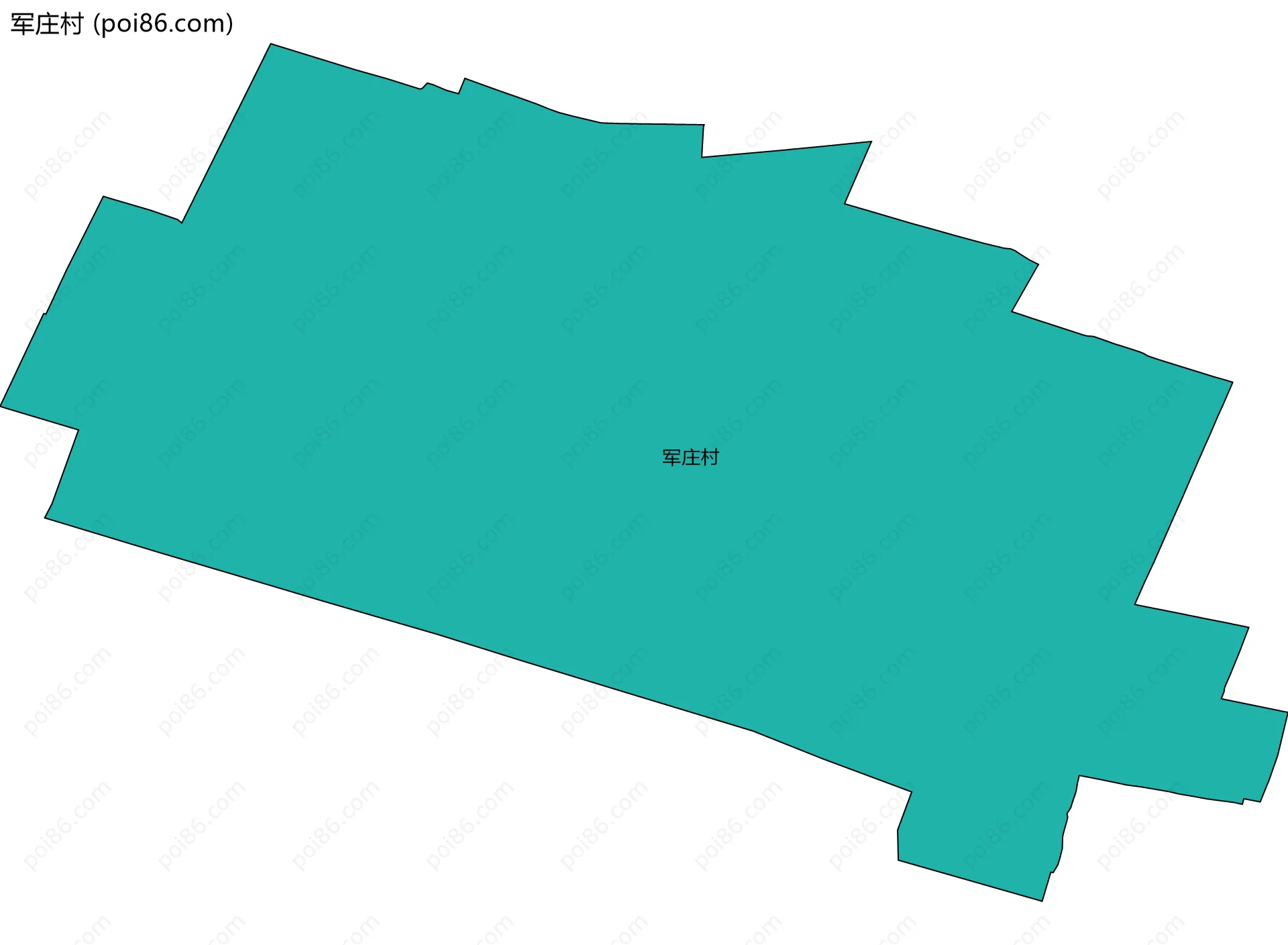 军庄村边界地图
