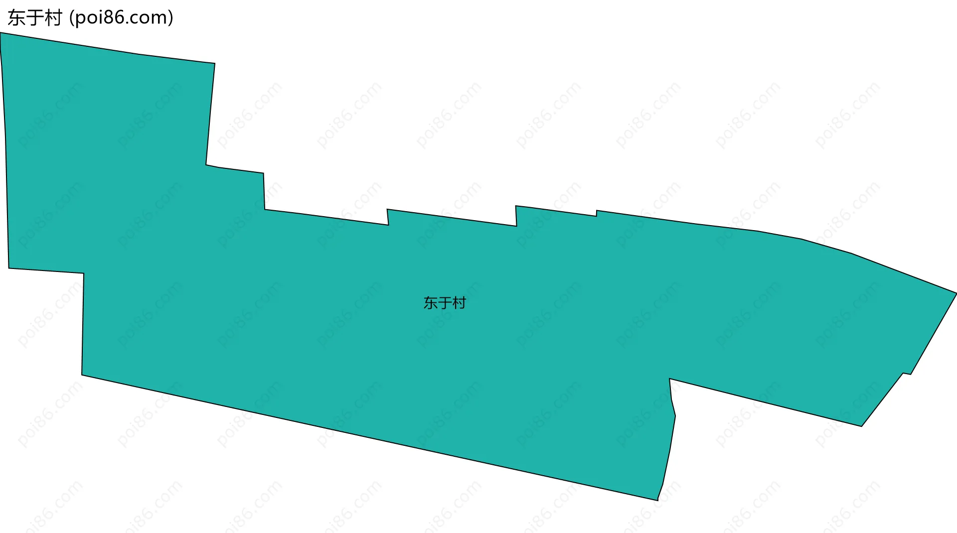东于村边界地图