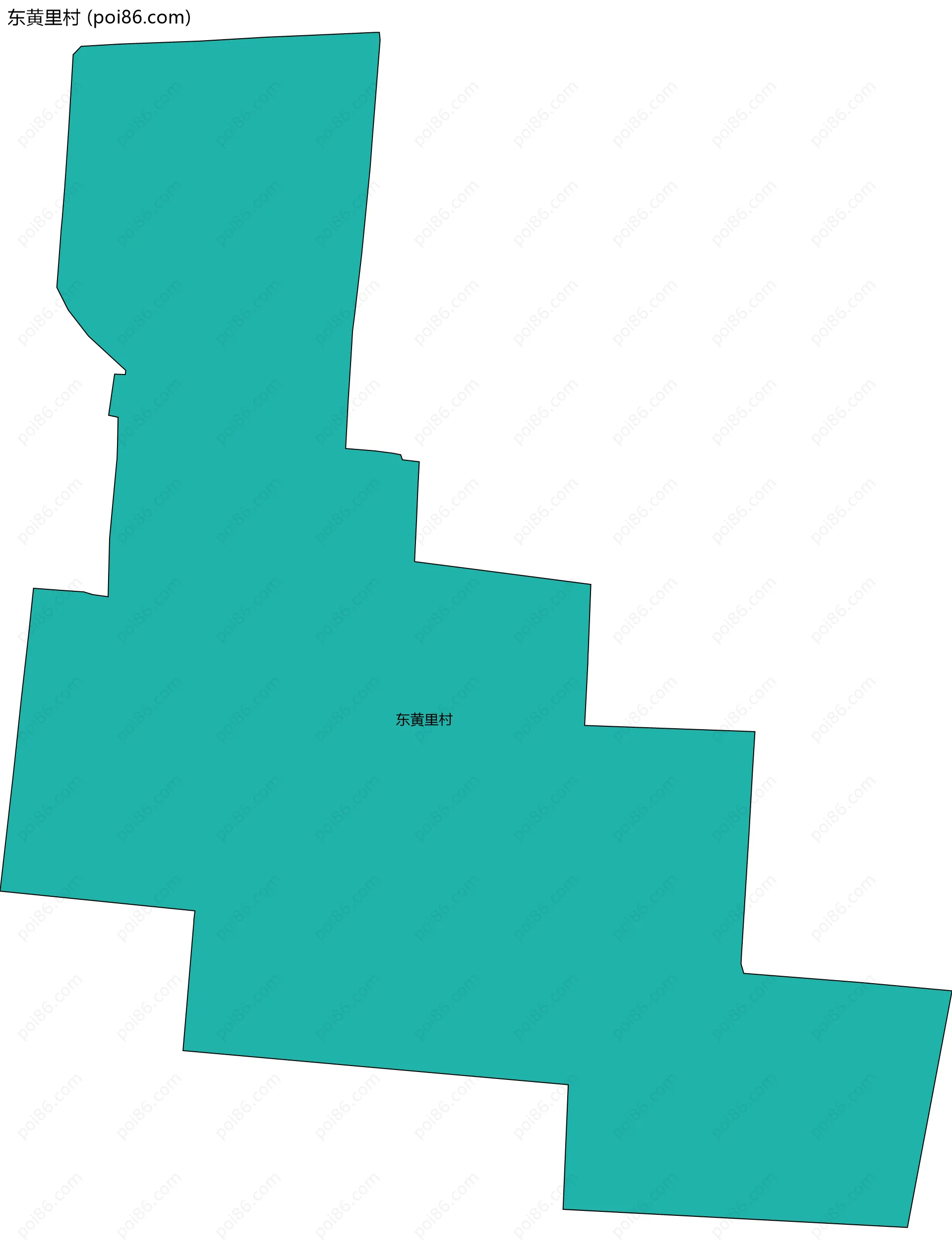 东黄里村边界地图