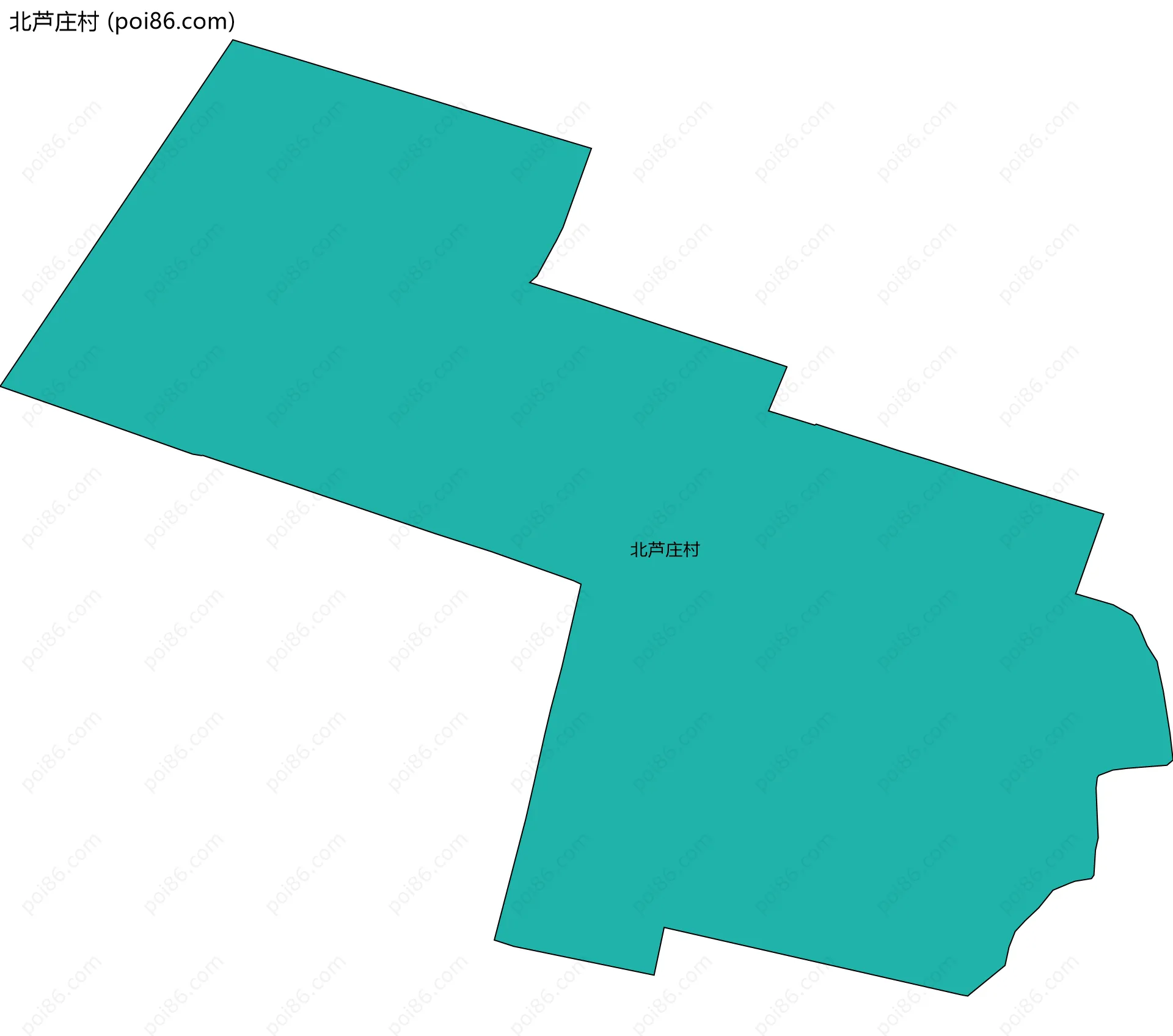 北芦庄村边界地图