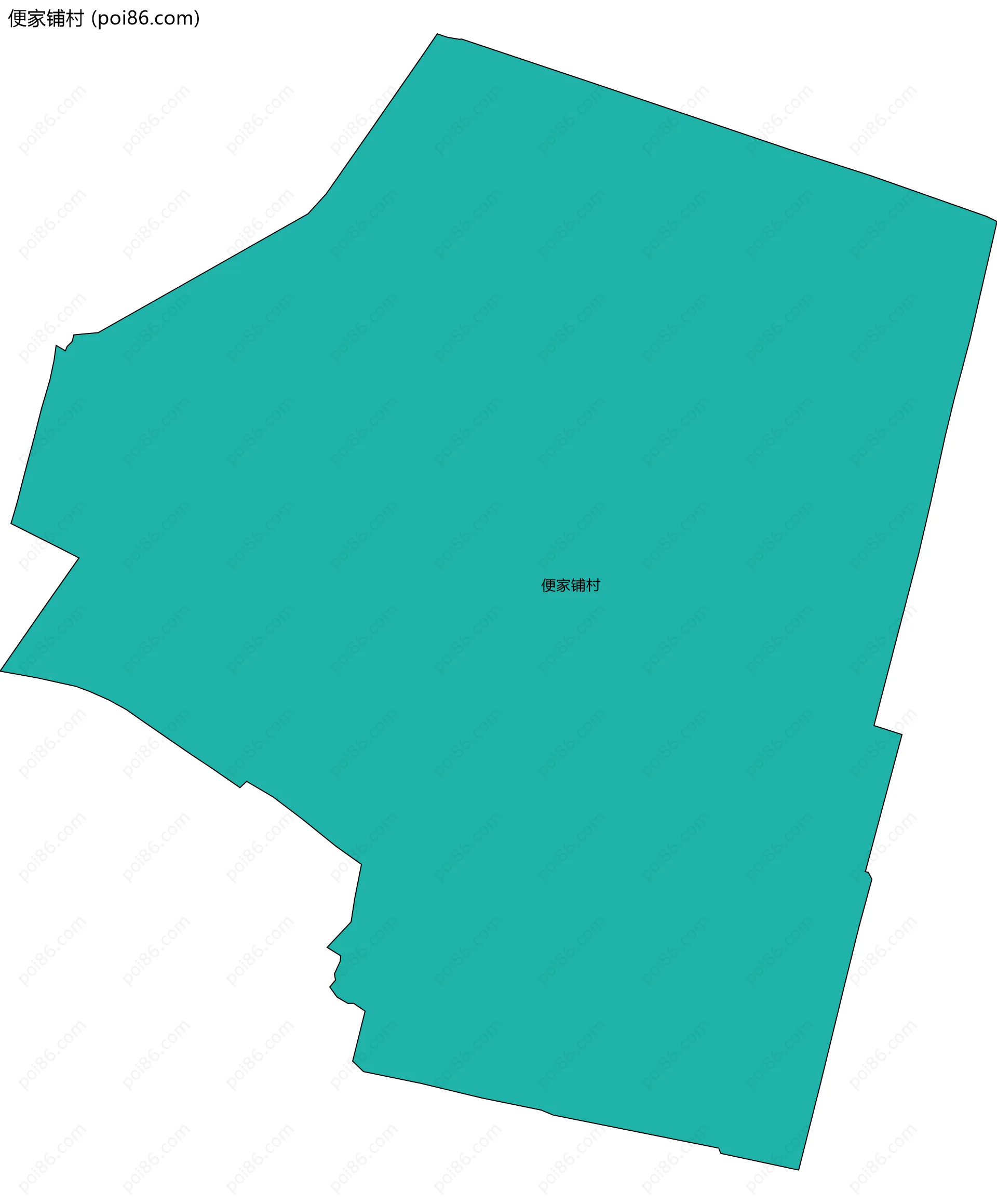 便家铺村边界地图