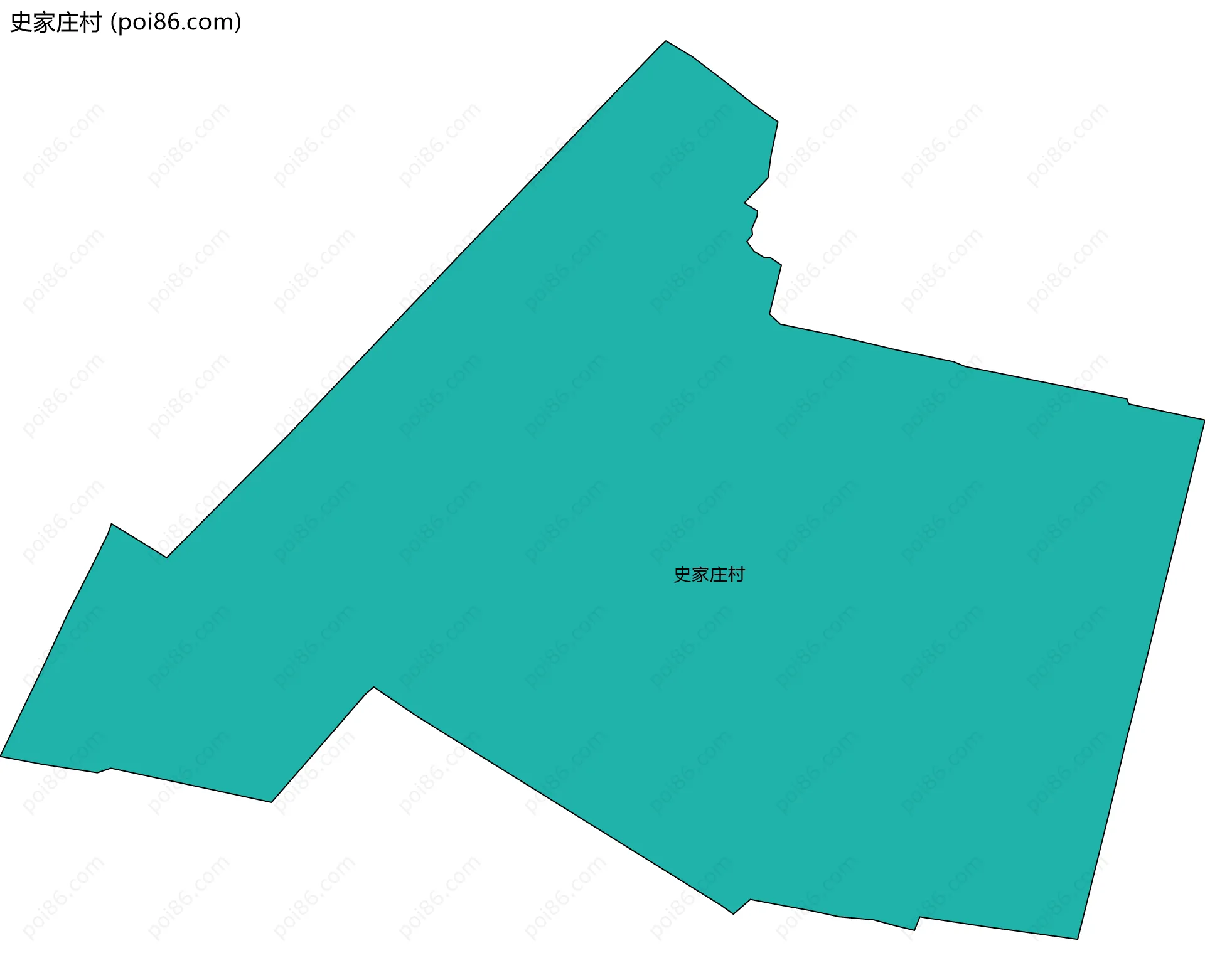 史家庄村边界地图