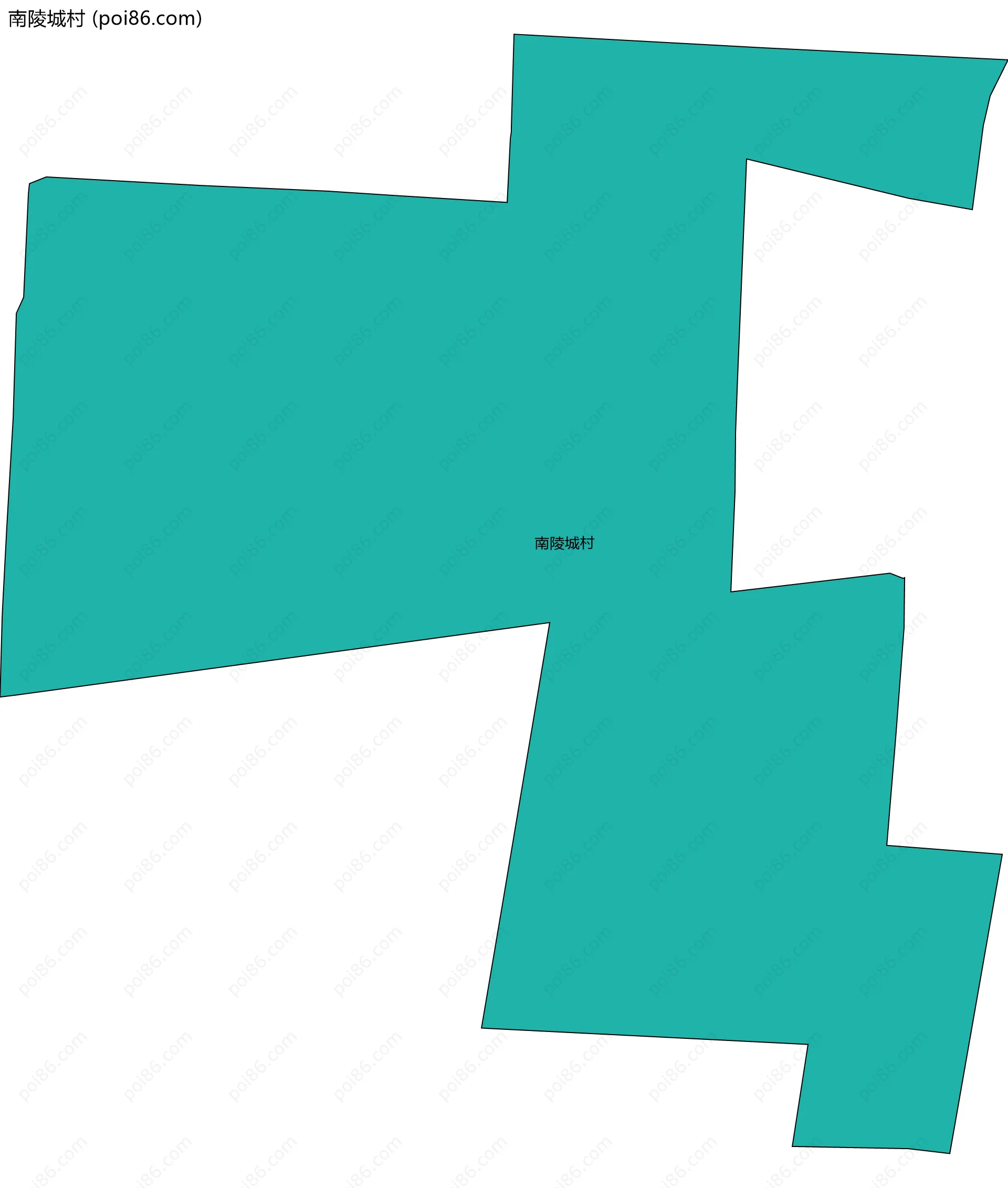 南陵城村边界地图