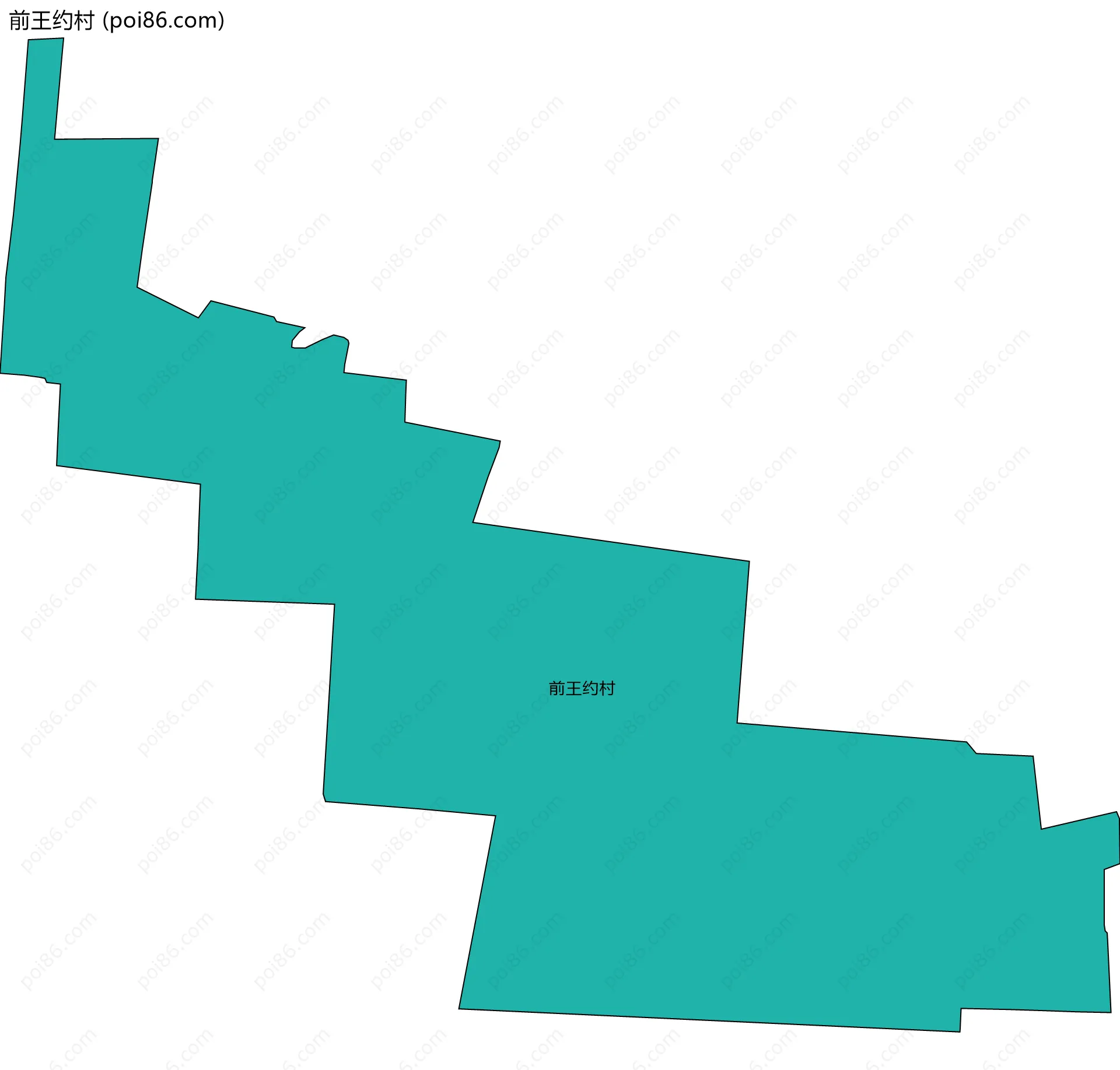 前王约村边界地图