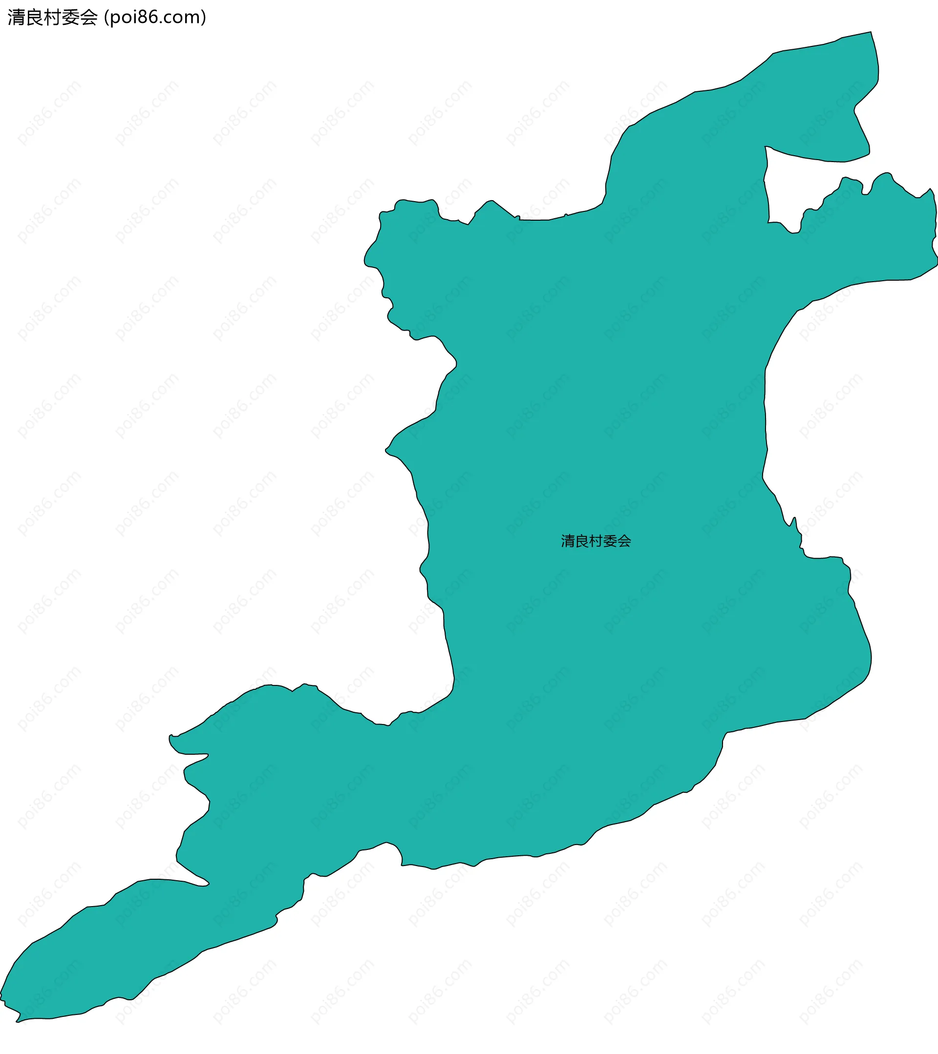 清良村委会边界地图