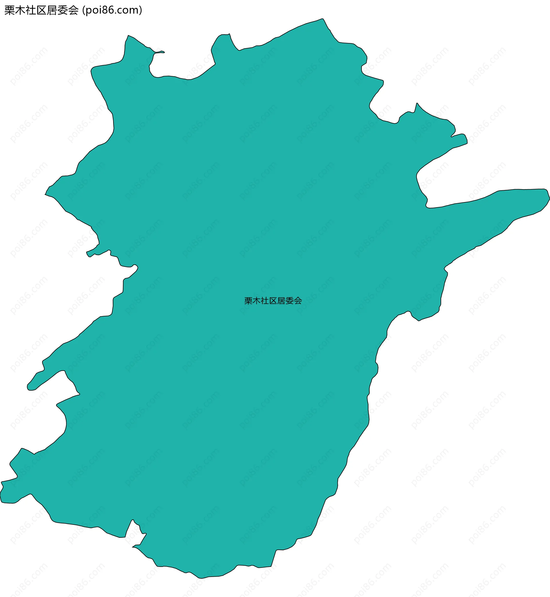 栗木社区居委会边界地图