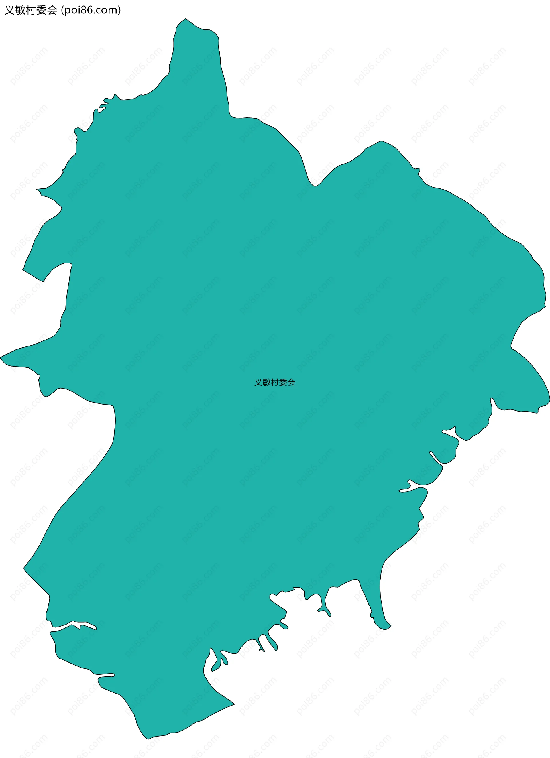 义敏村委会边界地图