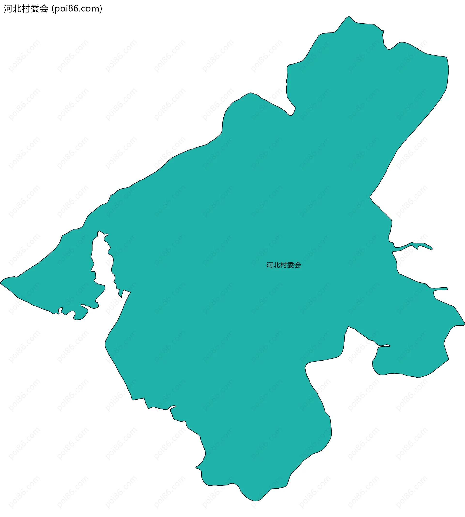 河北村委会边界地图