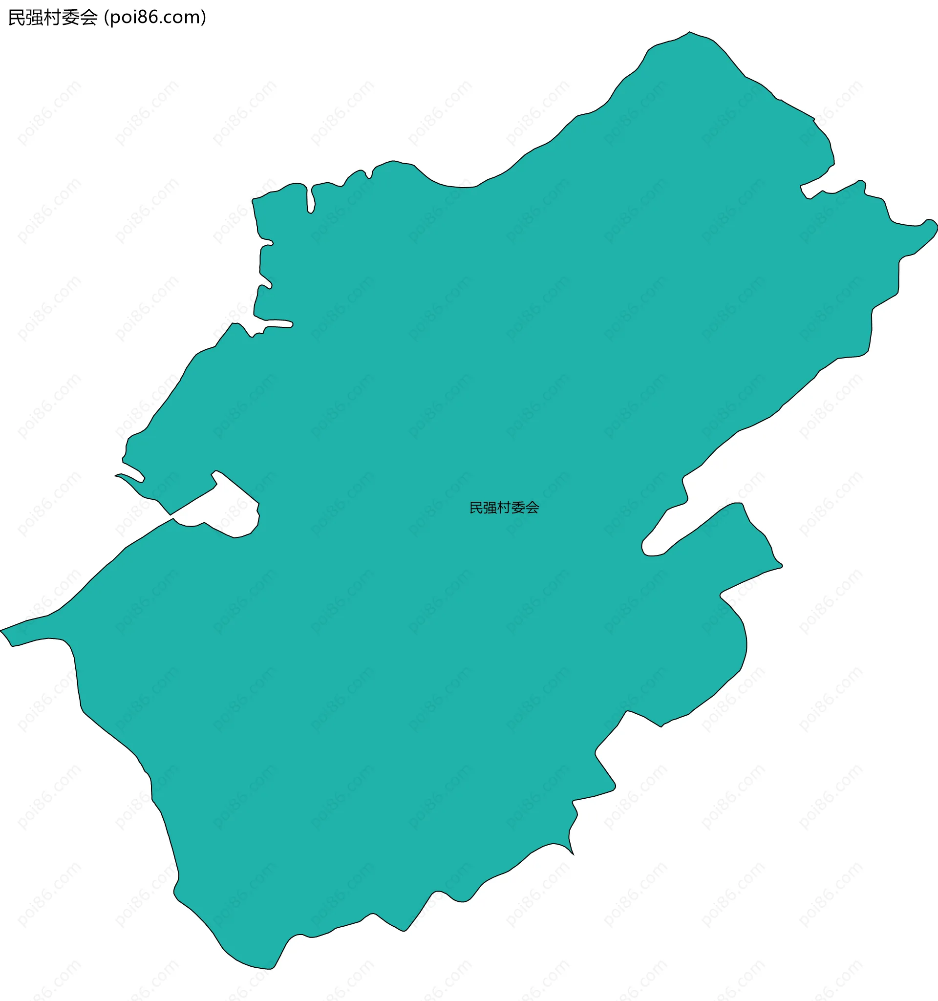 民强村委会边界地图