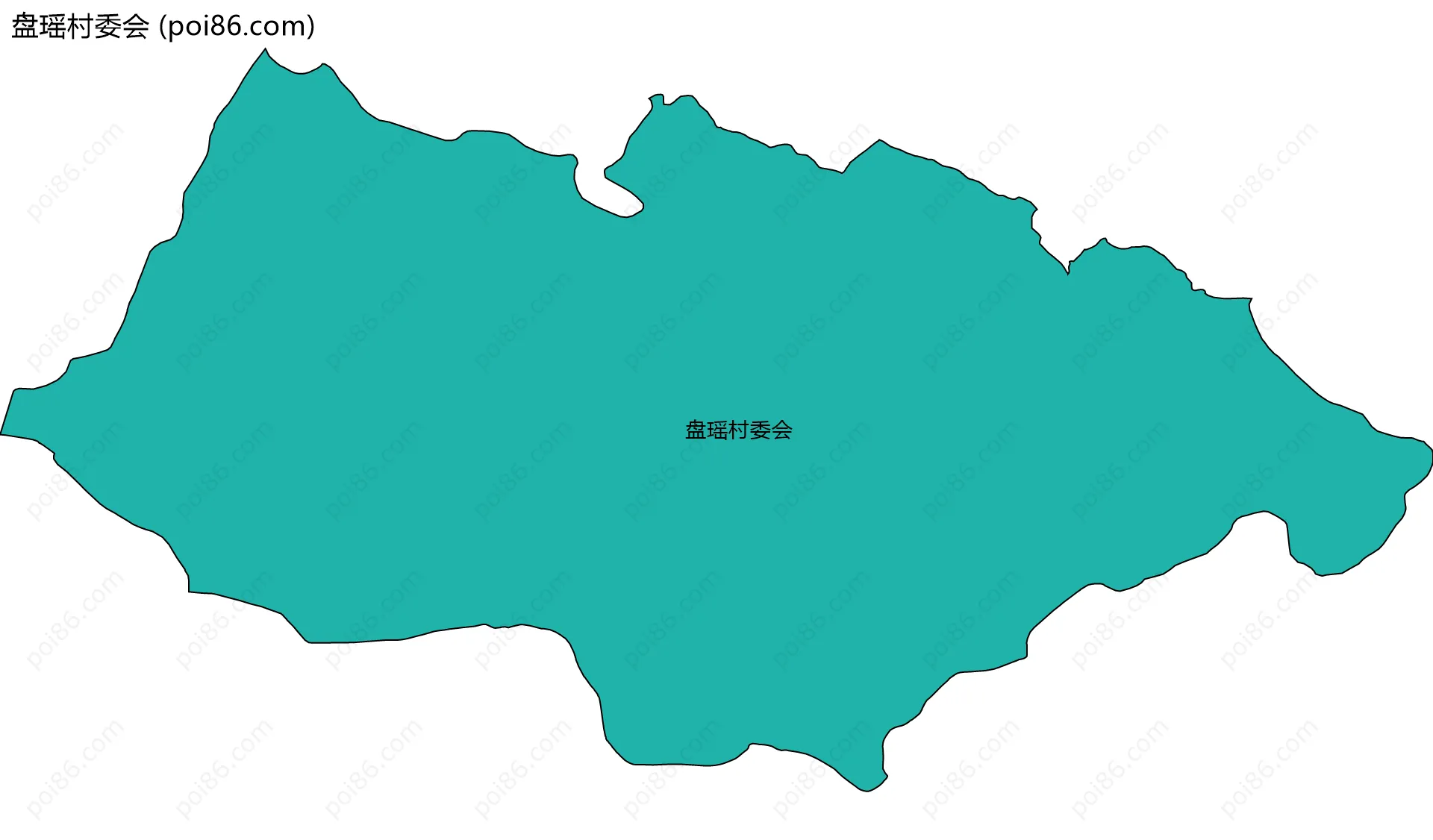 盘瑶村委会边界地图