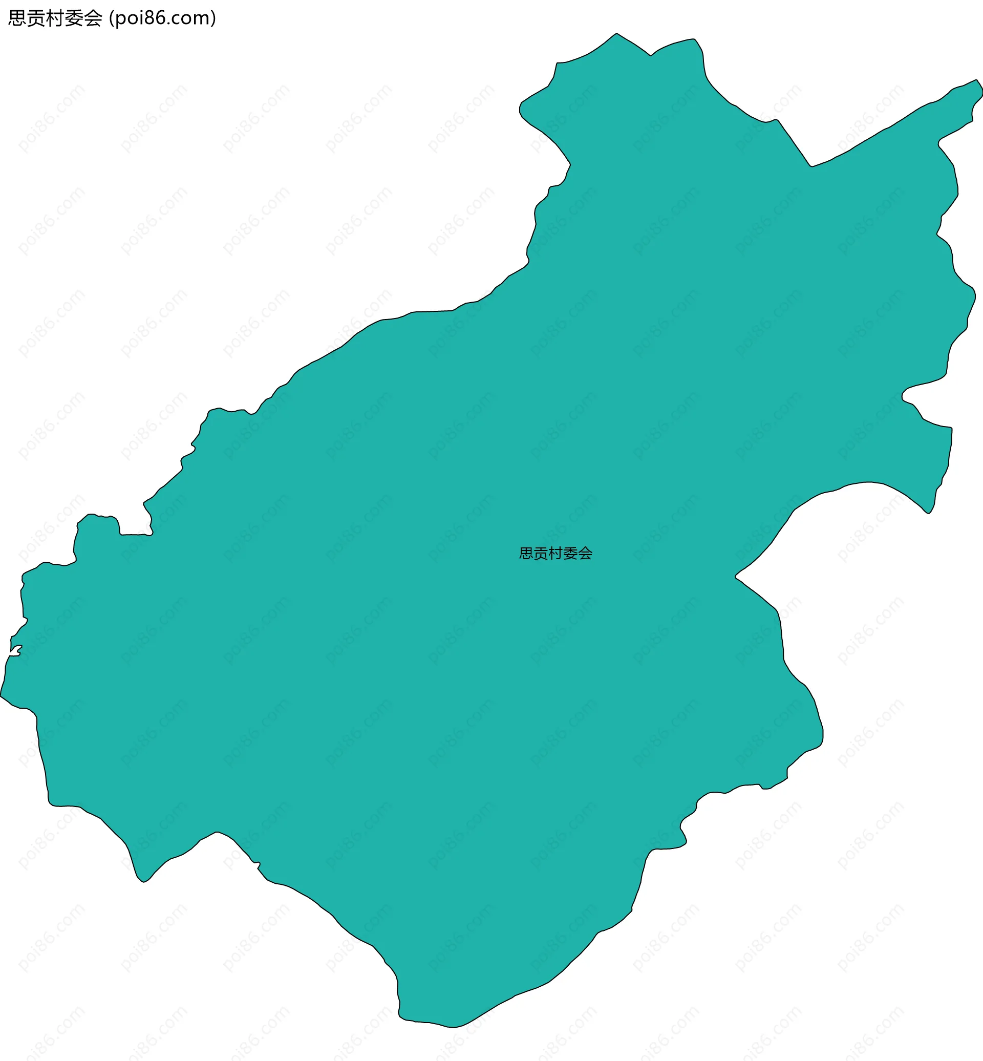 思贡村委会边界地图