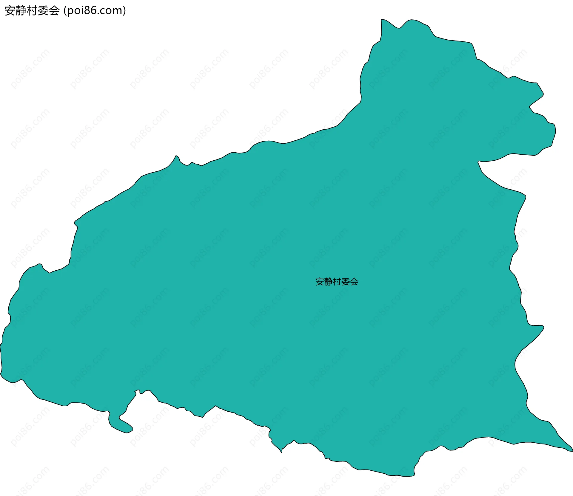 安静村委会边界地图