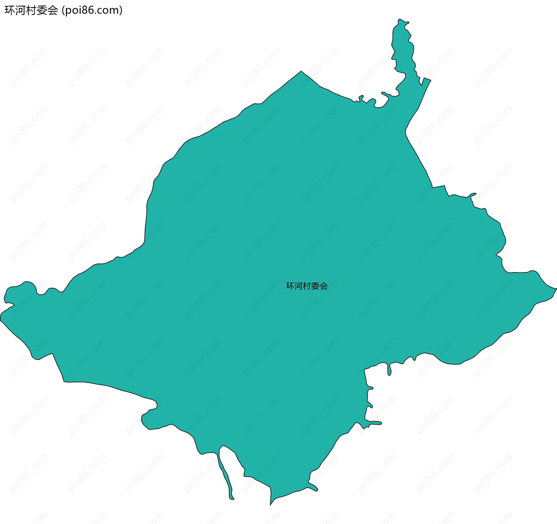 环河村委会边界地图