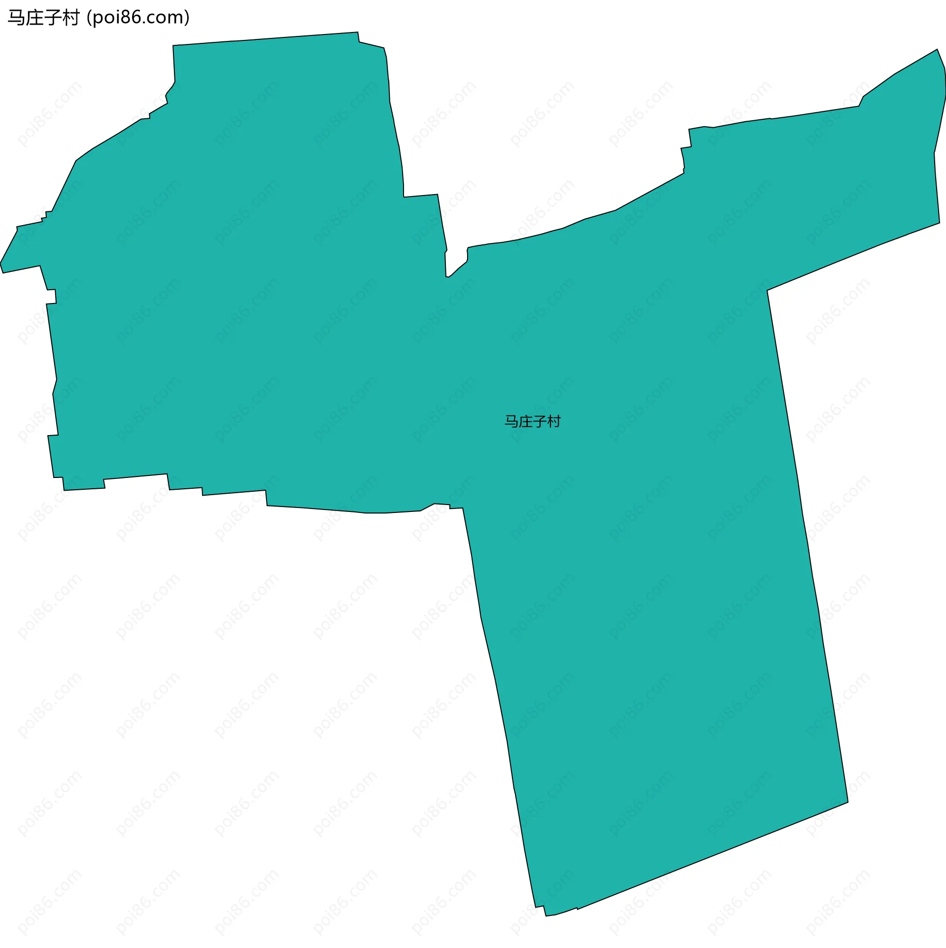 马庄子村边界地图