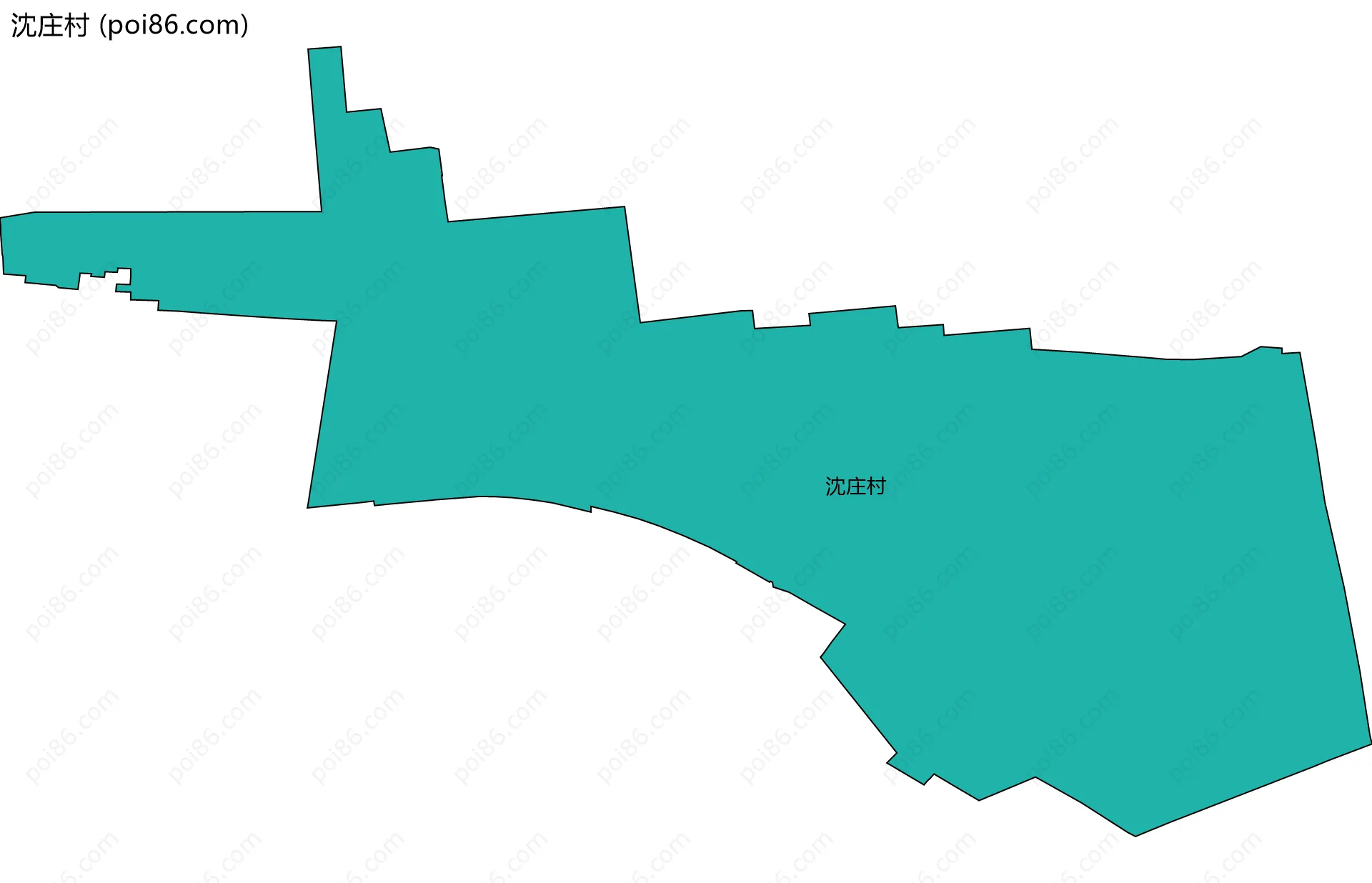 沈庄村边界地图