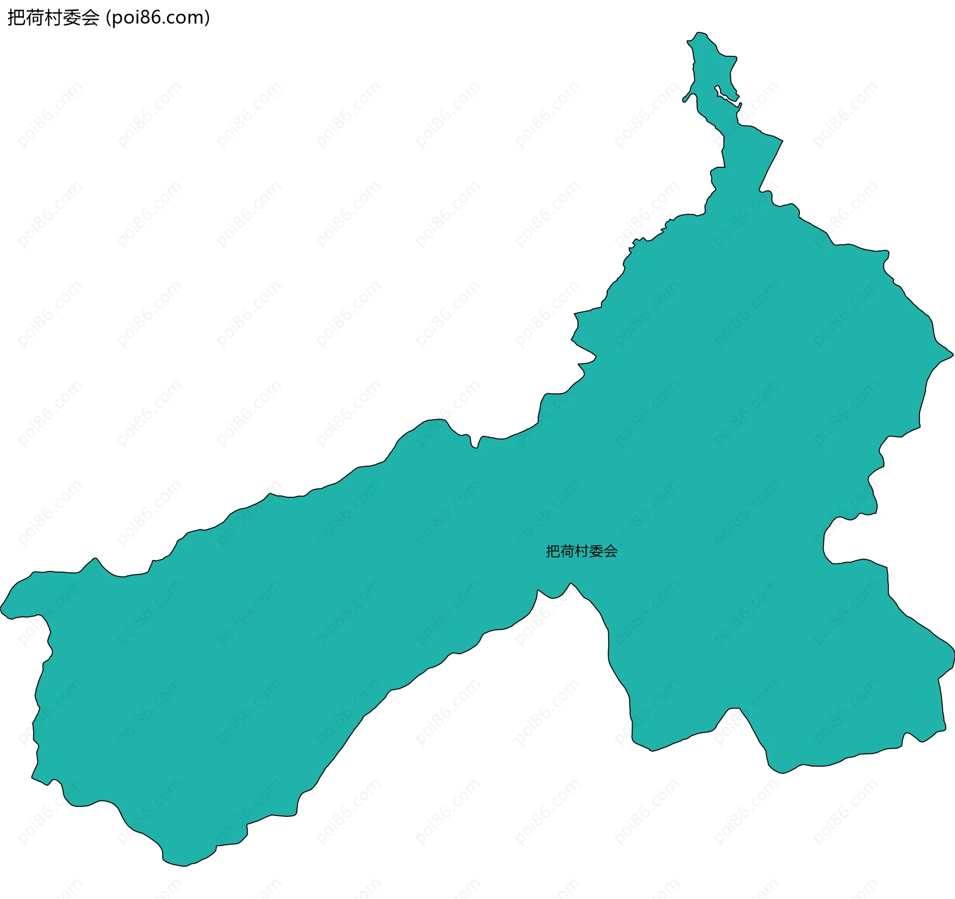 把荷村委会边界地图