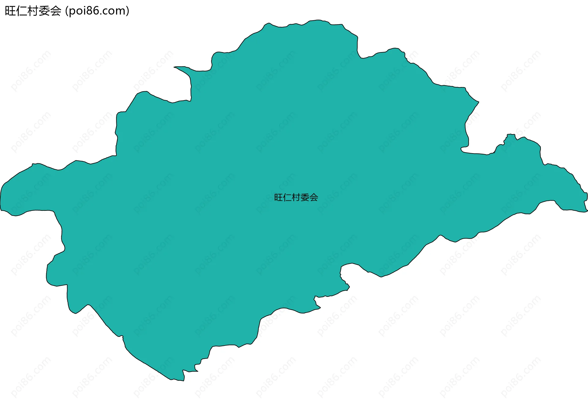 旺仁村委会边界地图