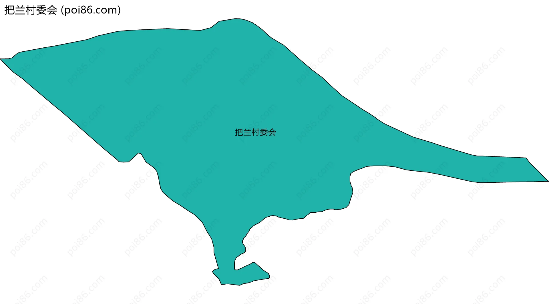 把兰村委会边界地图