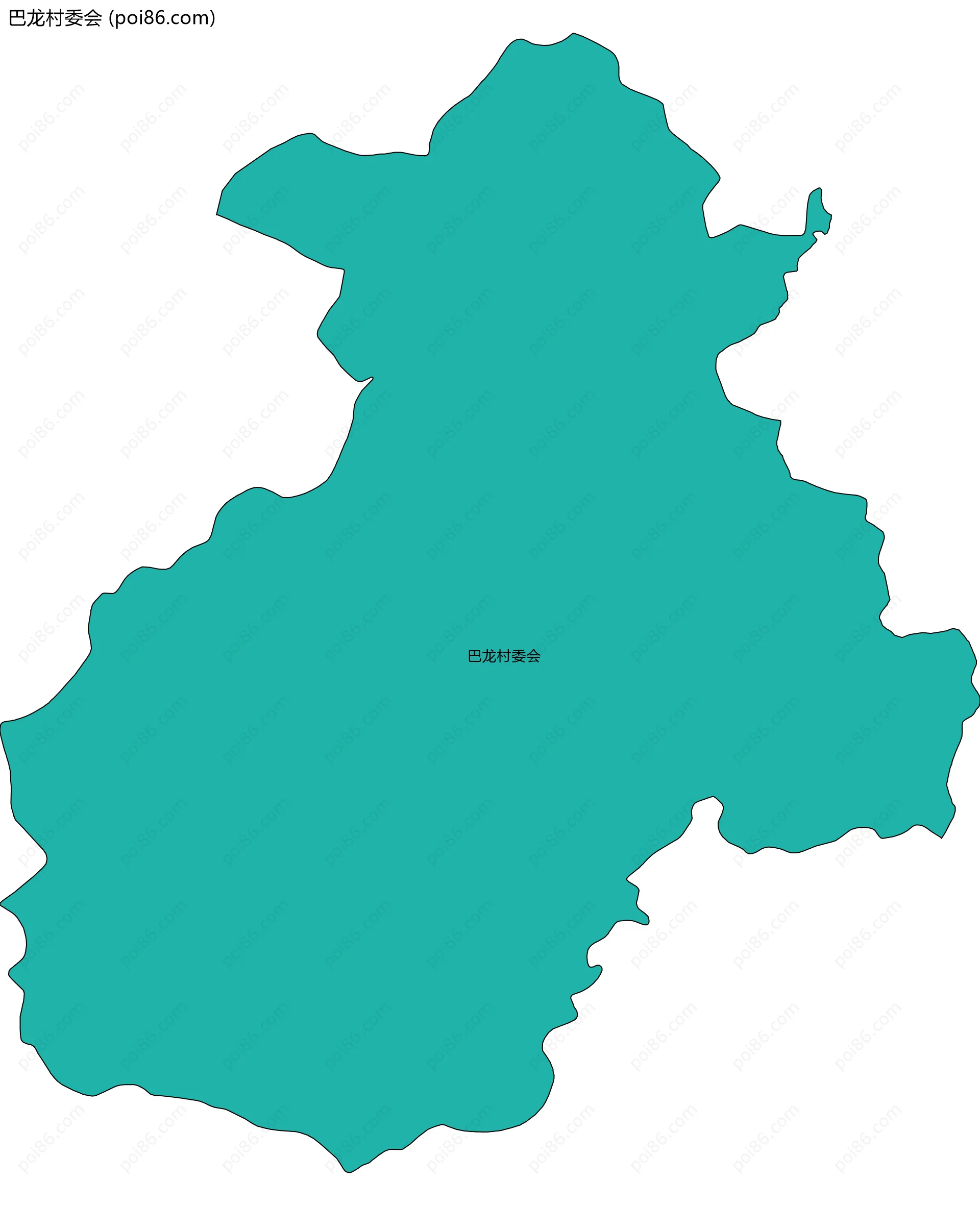 巴龙村委会边界地图