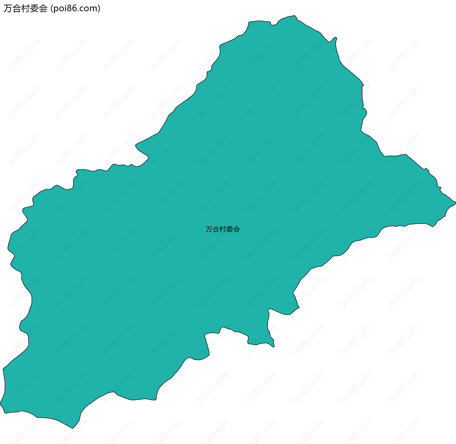 万合村委会边界地图