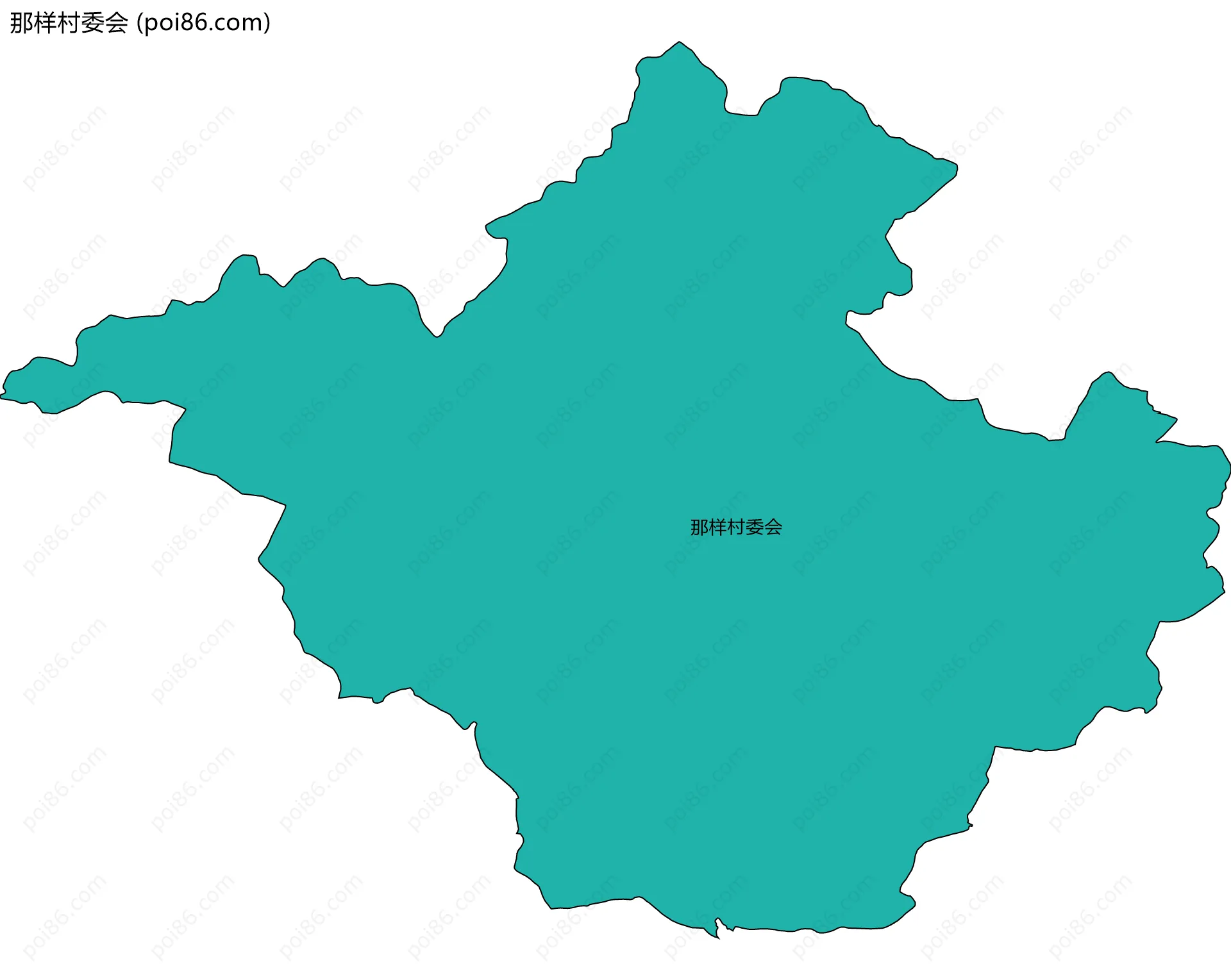 那样村委会边界地图