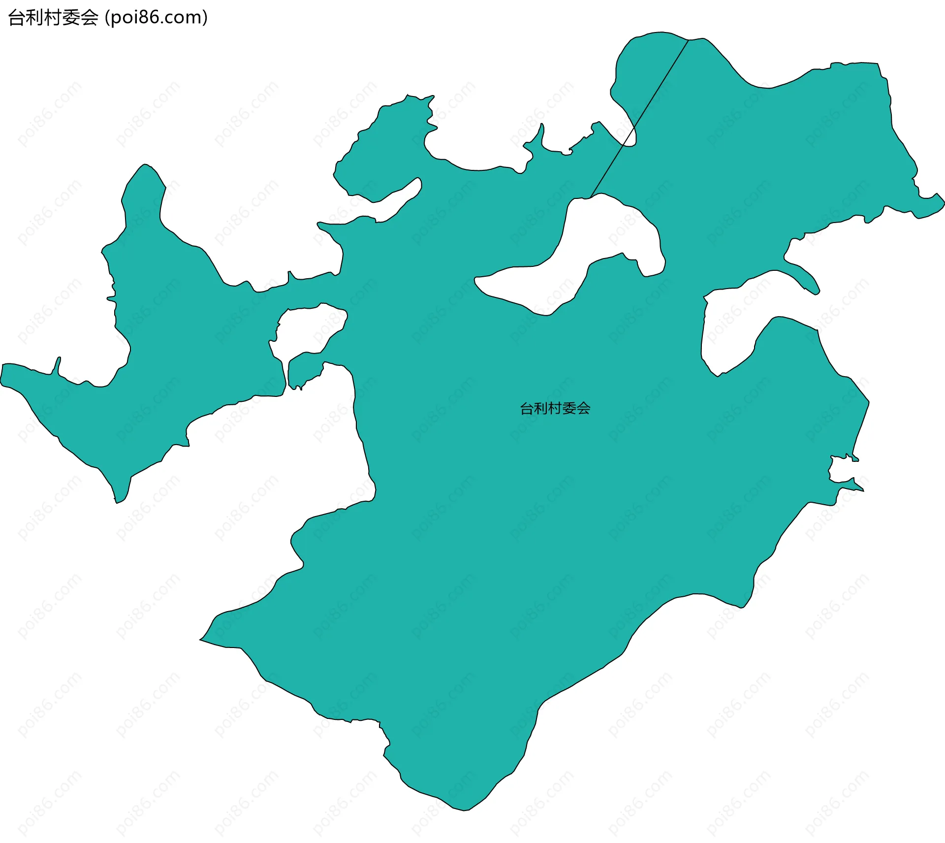 台利村委会边界地图