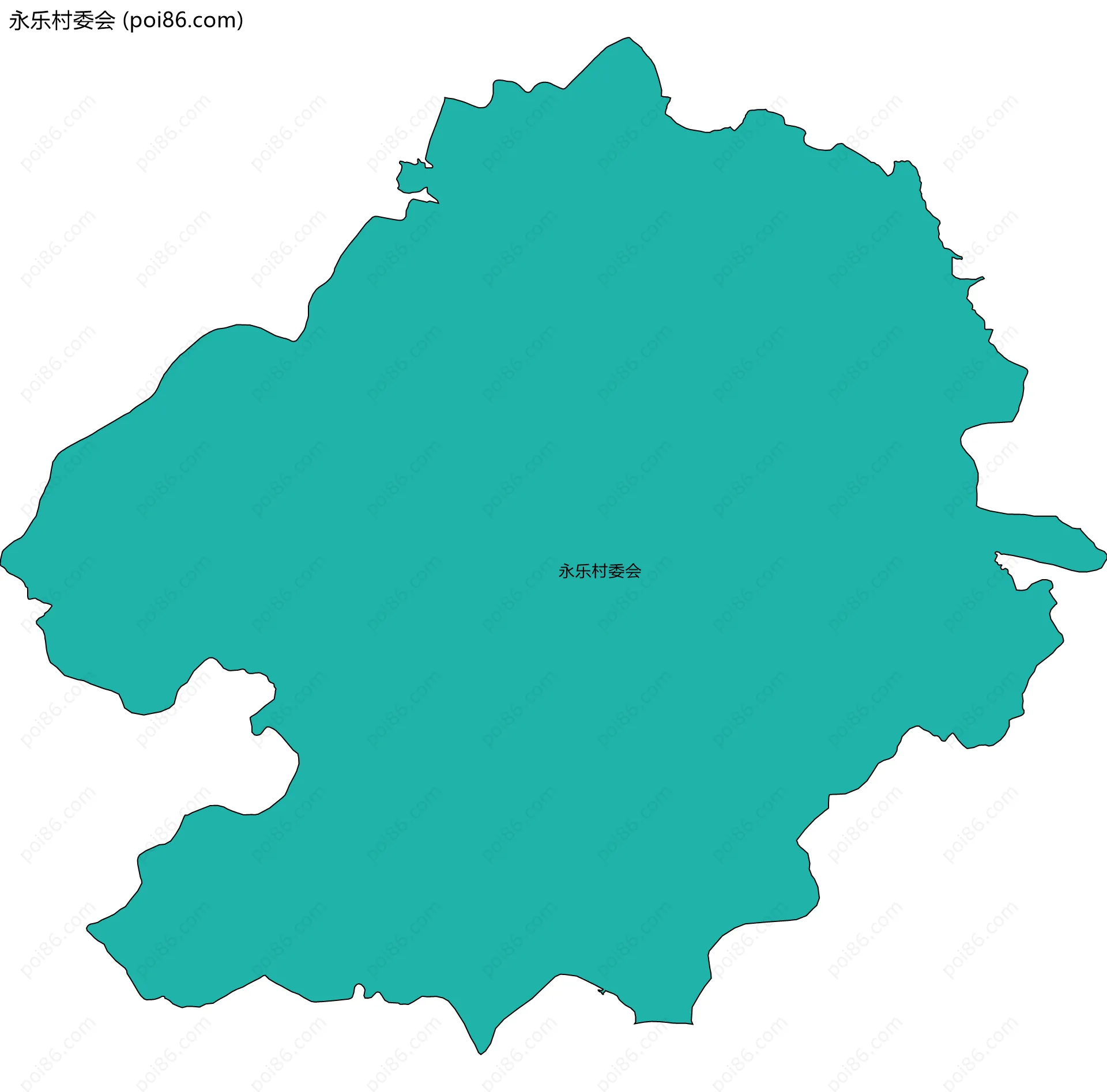 永乐村委会边界地图