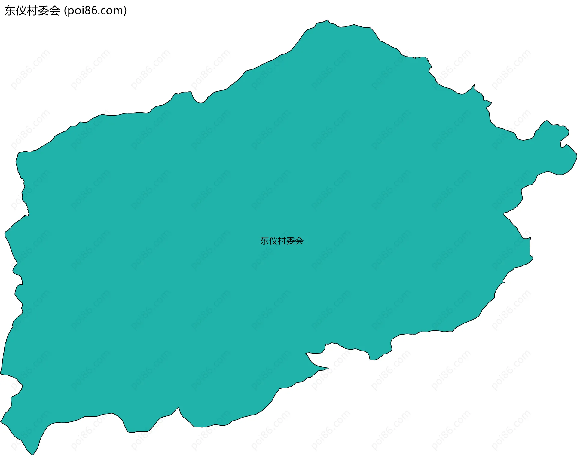 东仪村委会边界地图