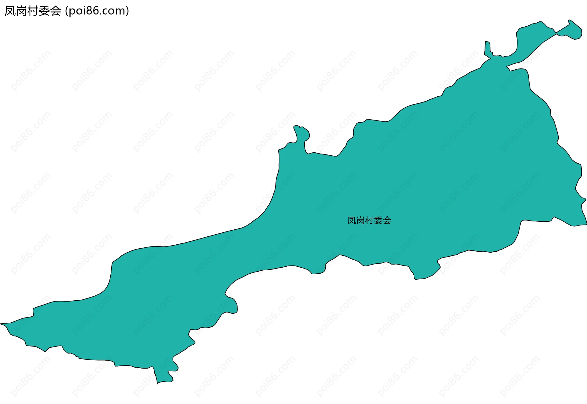 凤岗村委会边界地图