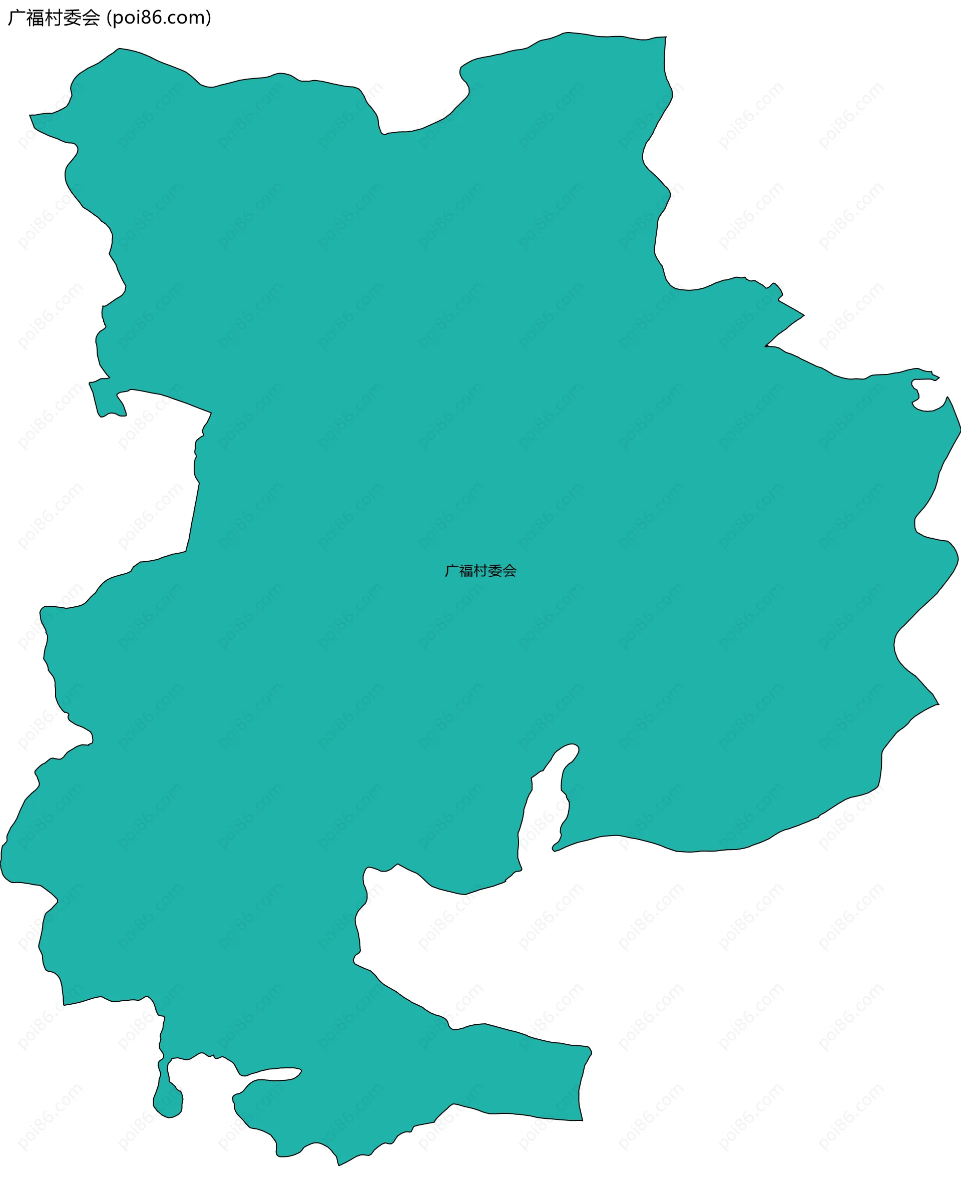 广福村委会边界地图