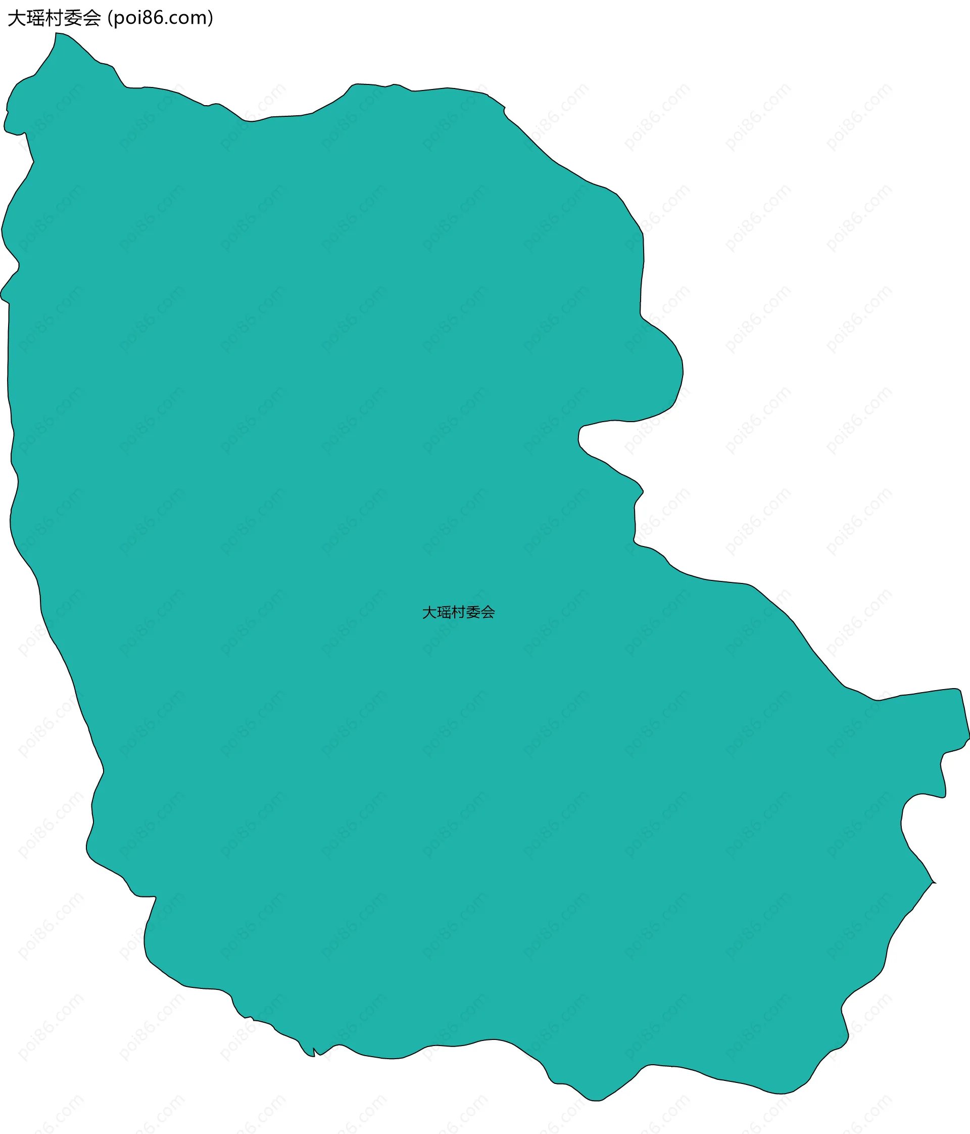 大瑶村委会边界地图
