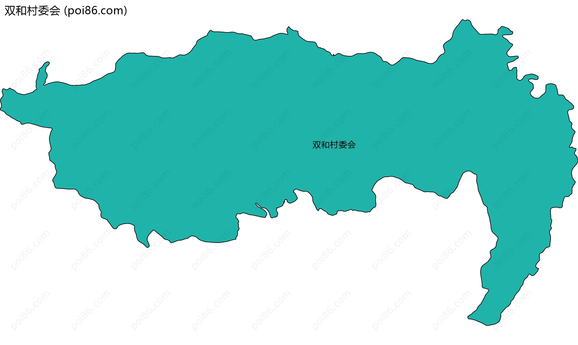 双和村委会边界地图