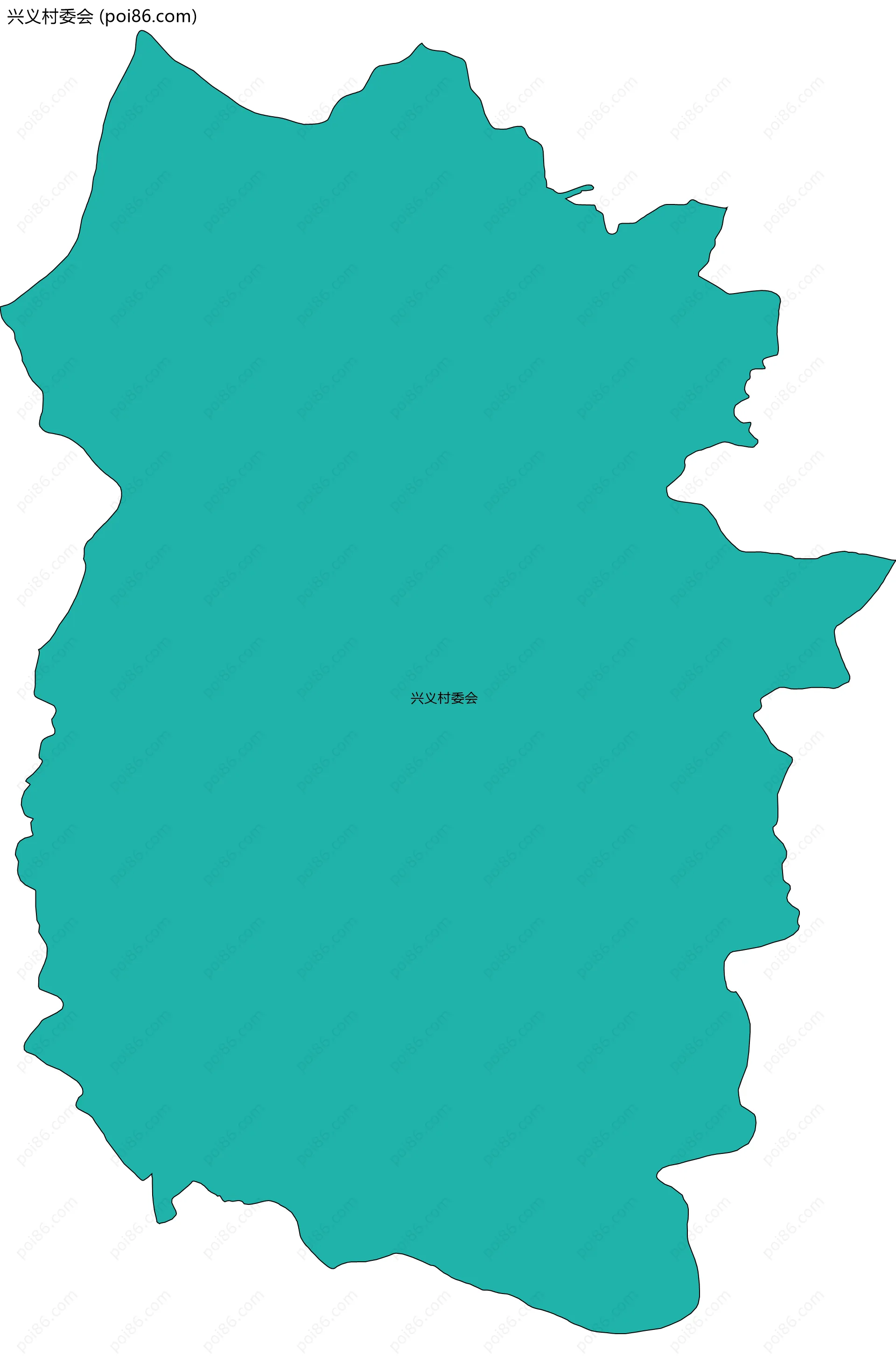 兴义村委会边界地图