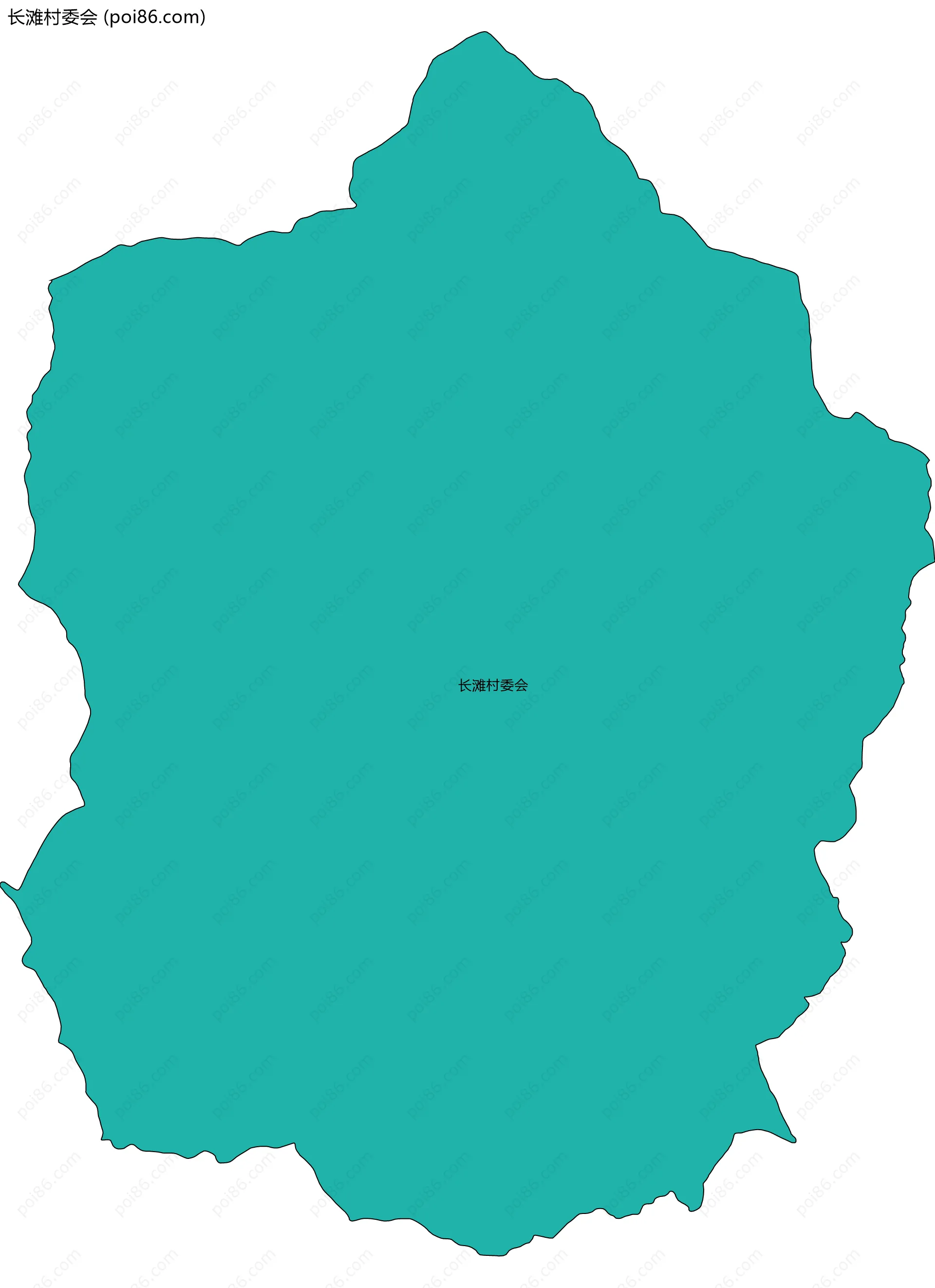 长滩村委会边界地图