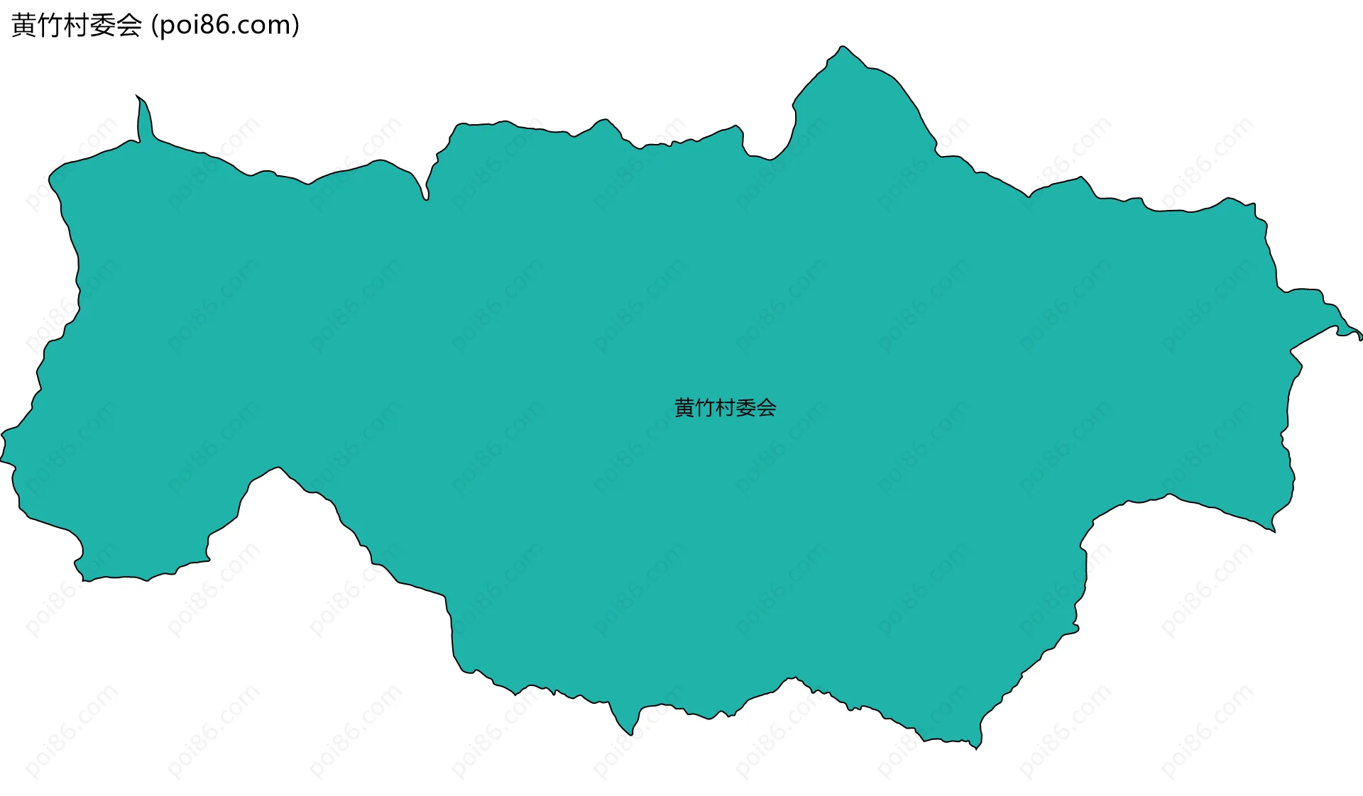 黄竹村委会边界地图
