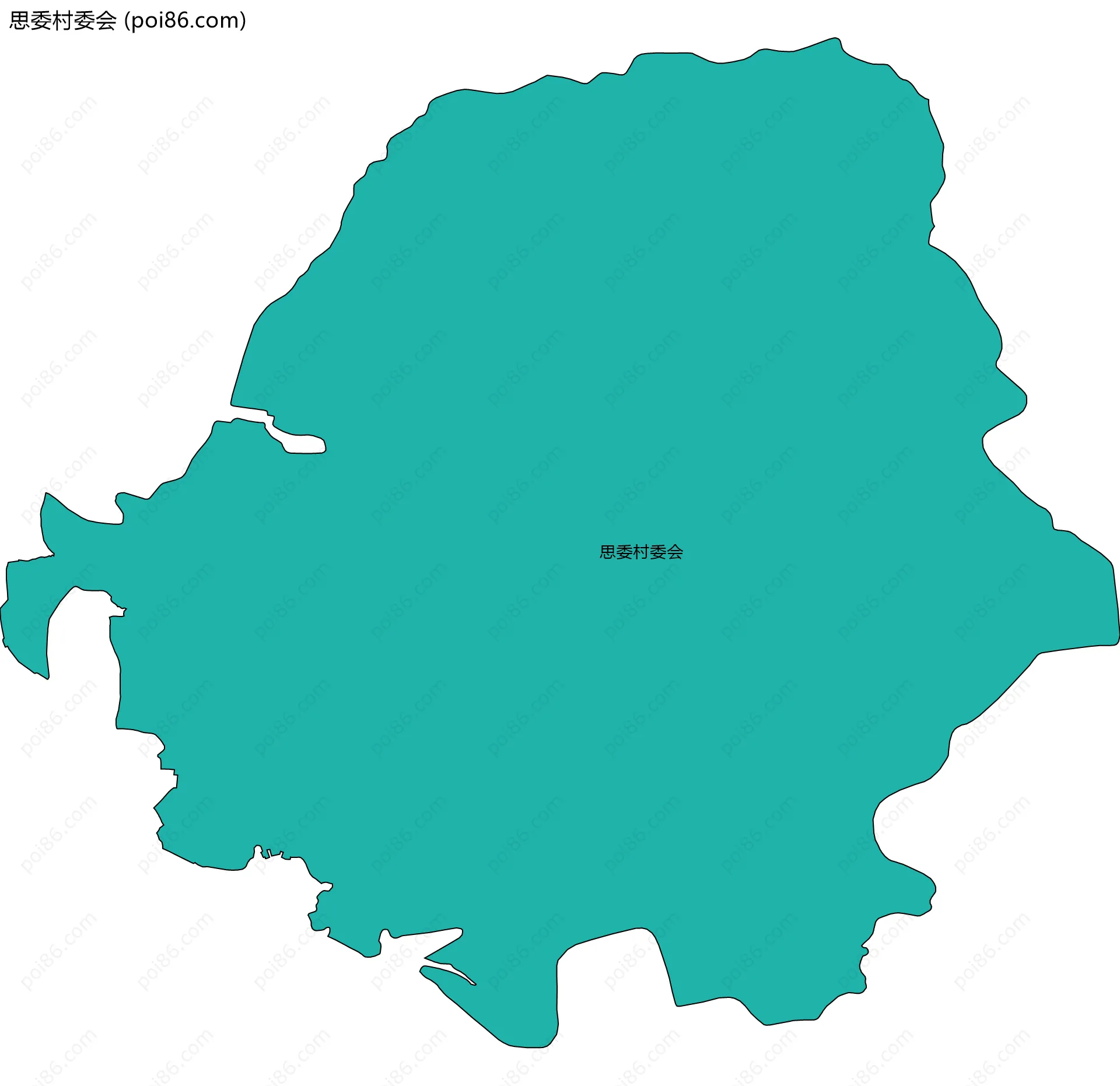 思委村委会边界地图