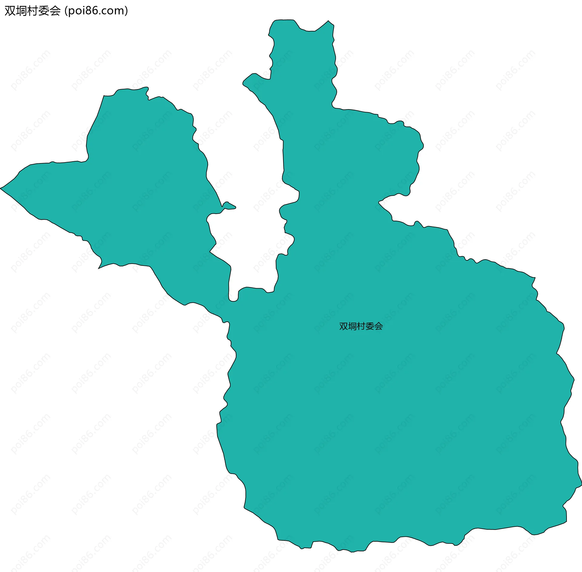 双垌村委会边界地图