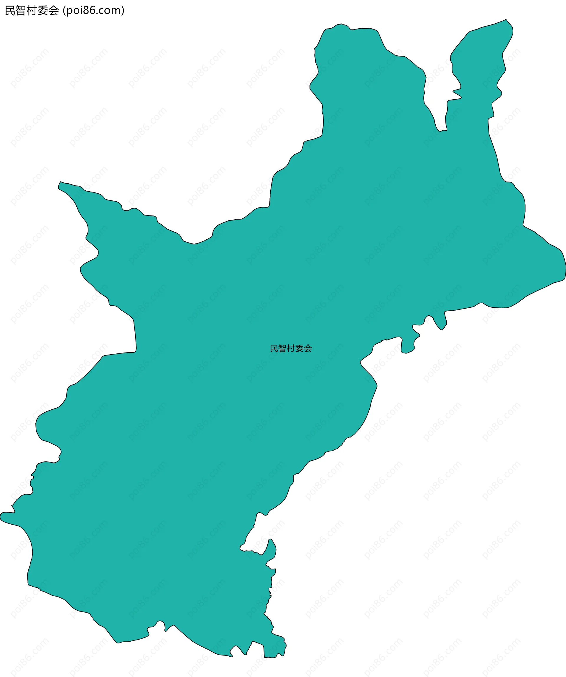 民智村委会边界地图