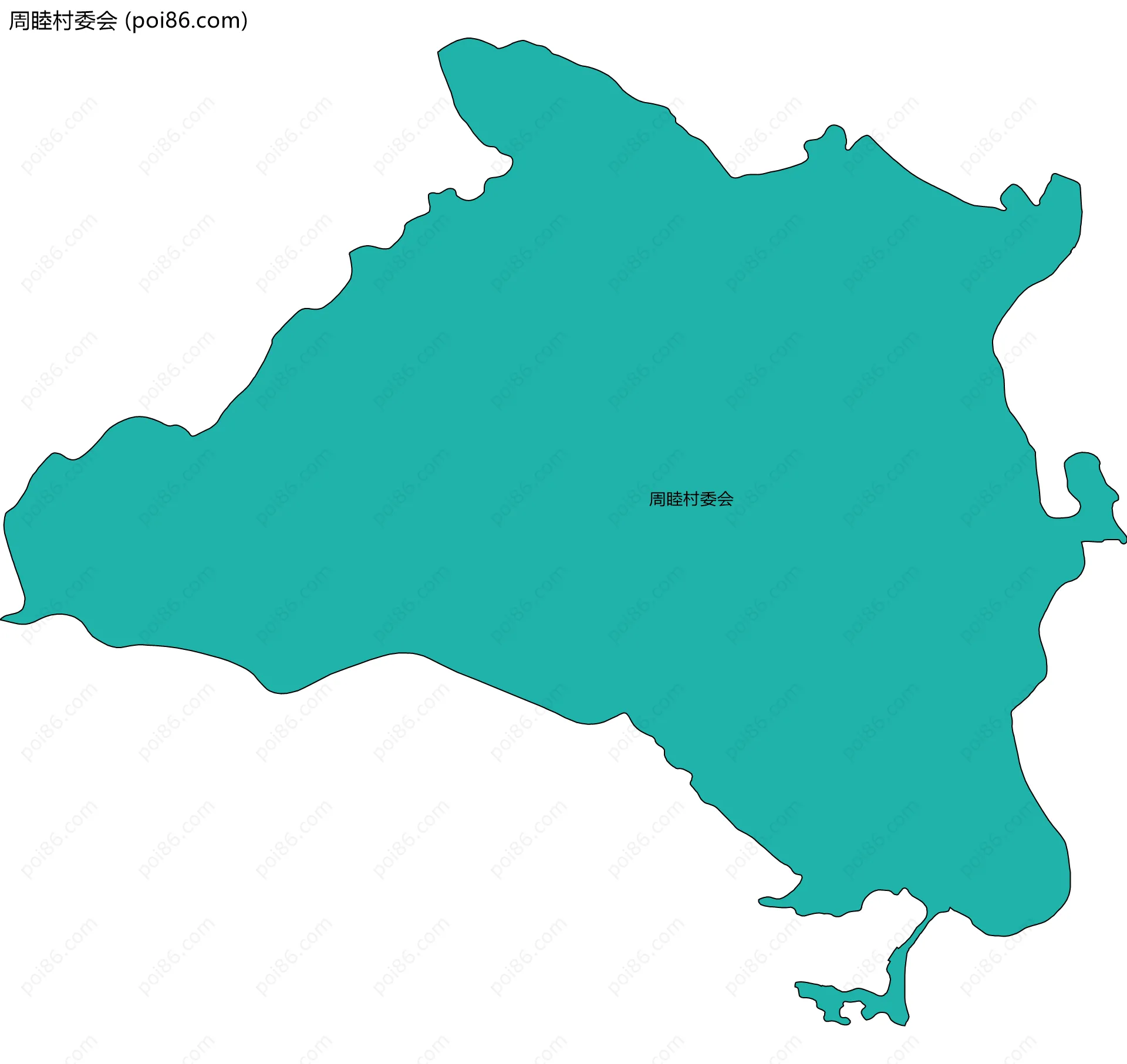 周睦村委会边界地图