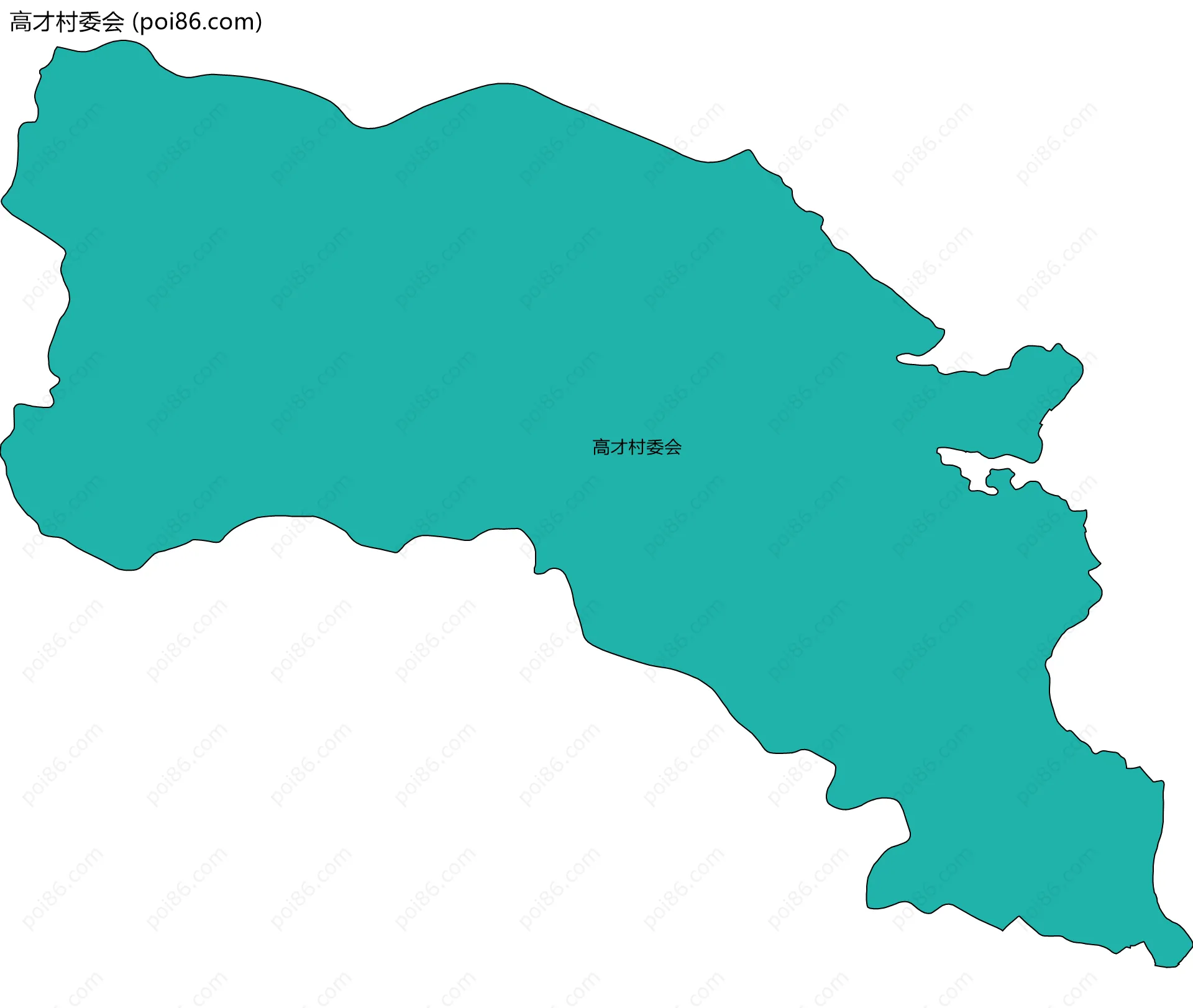 高才村委会边界地图