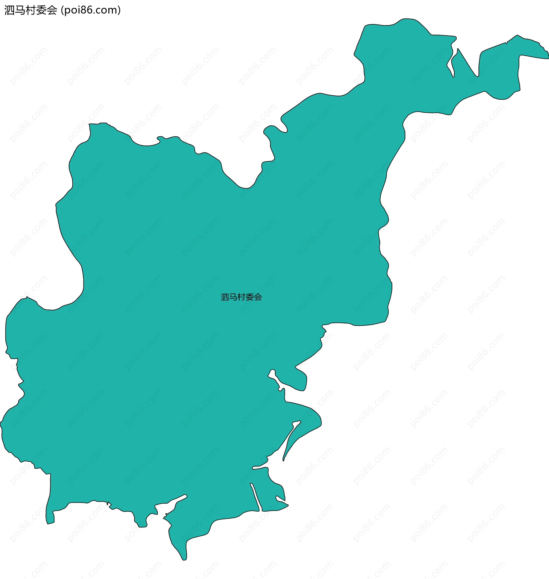 泗马村委会边界地图