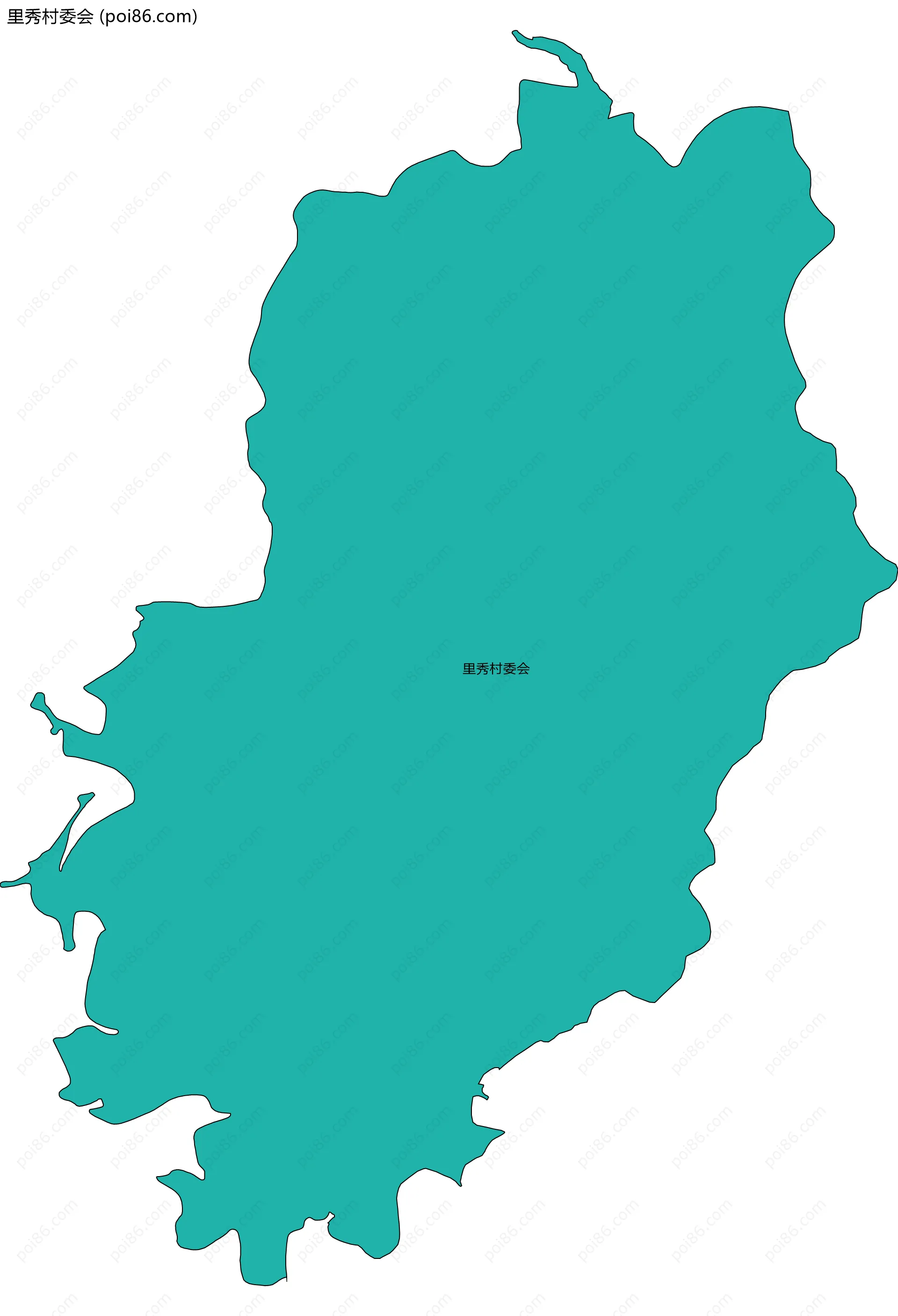 里秀村委会边界地图