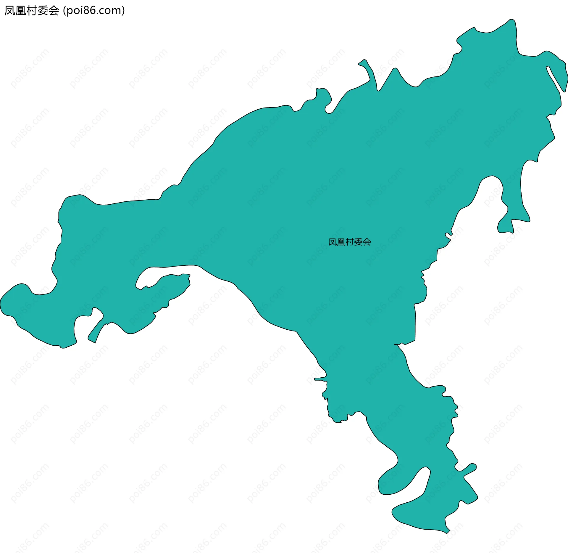 凤凰村委会边界地图