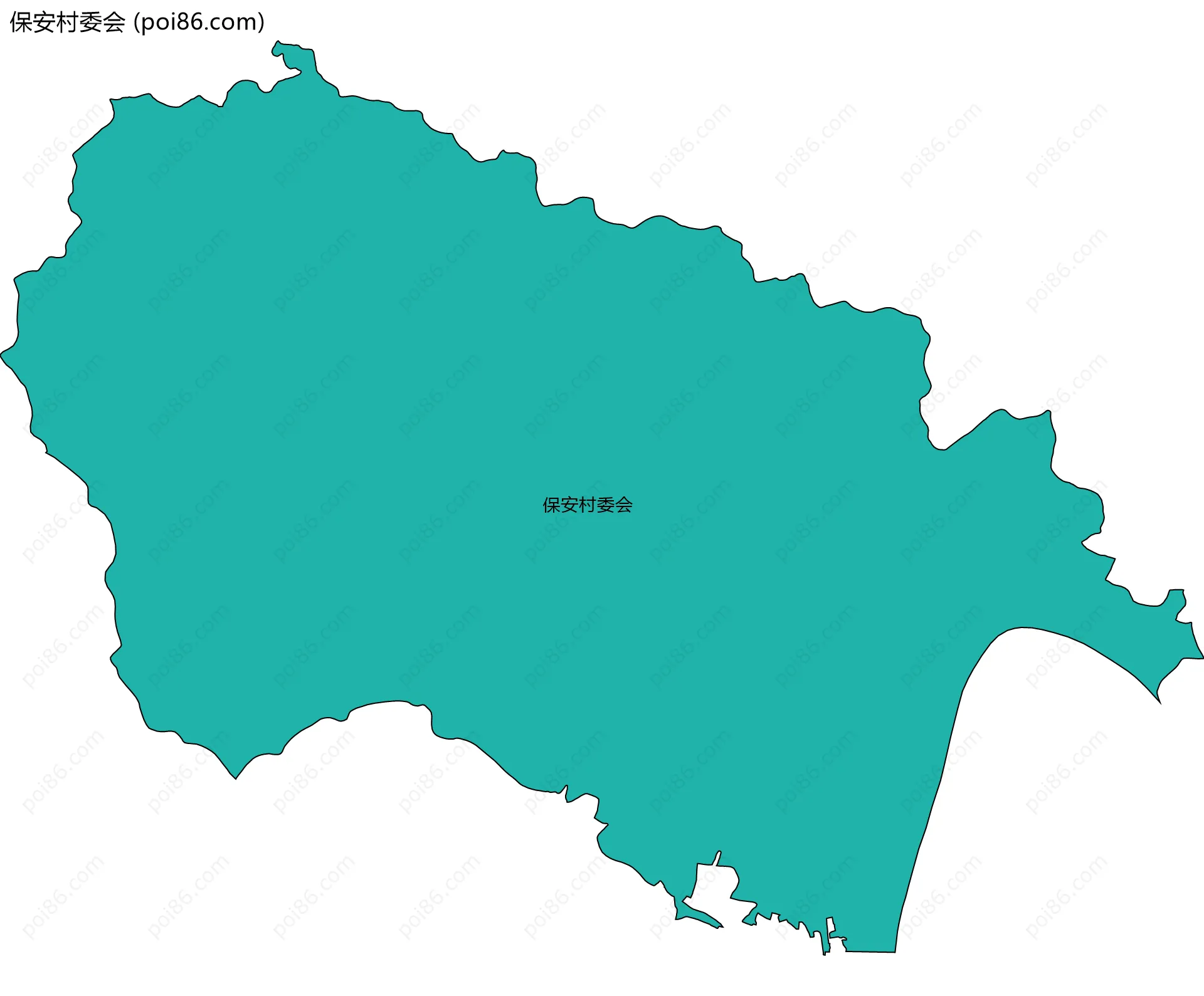保安村委会边界地图