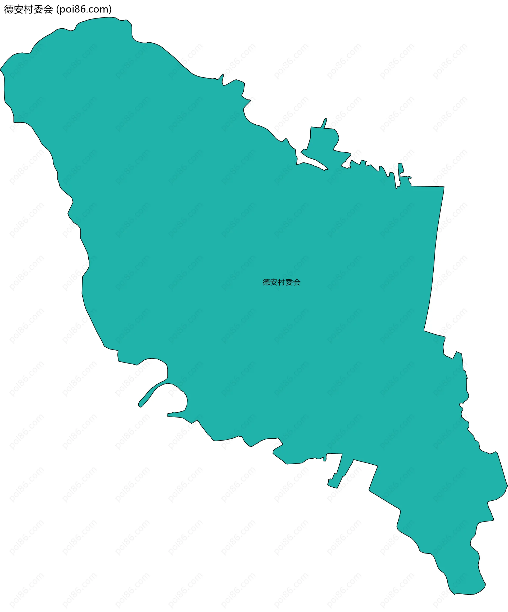 德安村委会边界地图