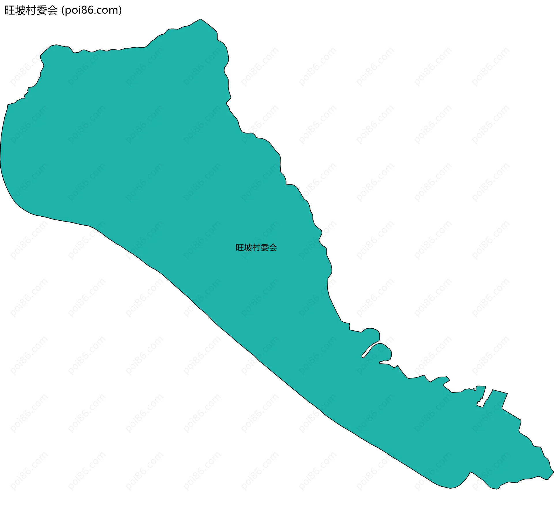 旺坡村委会边界地图
